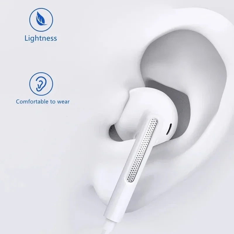 For Samsung Galaxy A14 Earphones Headphones In-Ear Built In with Mic Remote 3.5mm Jack