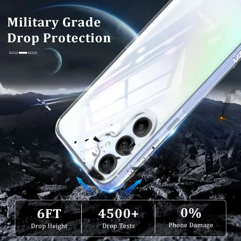 Samsung Galaxy A55 5G Case Clear Gel Ultra Slim Soft Transparent Silicone Cover