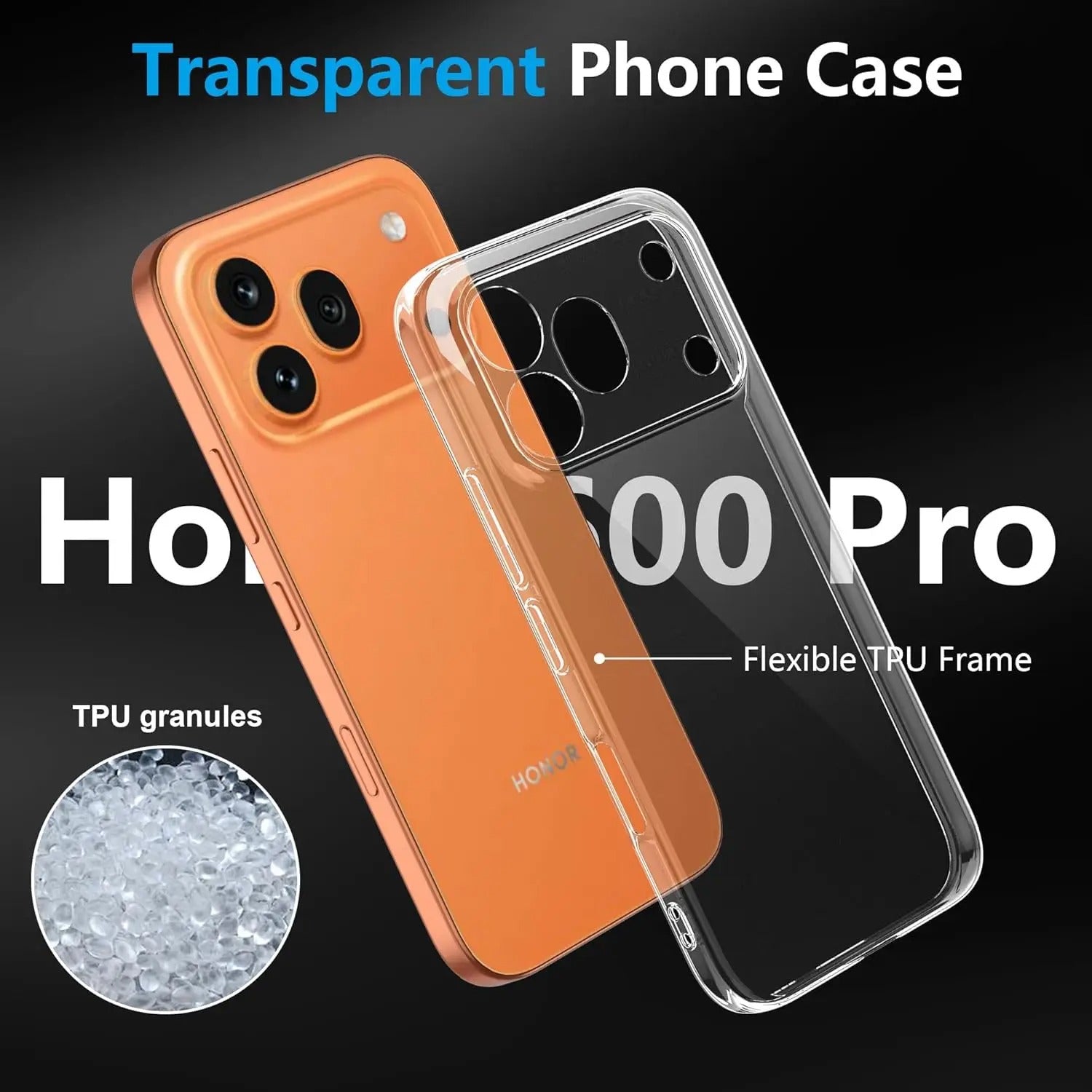 Honor 600 Pro Case Clear Gel Ultra Slim Soft Transparent Silicone Cover