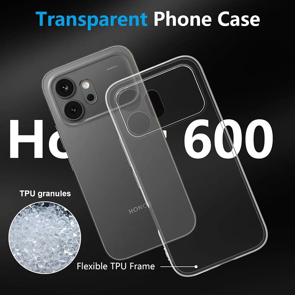 Honor 600 Case Clear Gel Ultra Slim Soft Transparent Silicone Cover