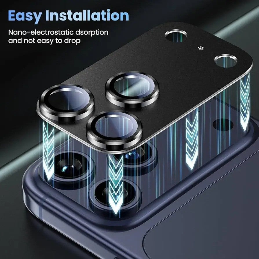 Apple iPhone 17 Pro Camera Protector Lens Guard Tempered Glass Film Black
