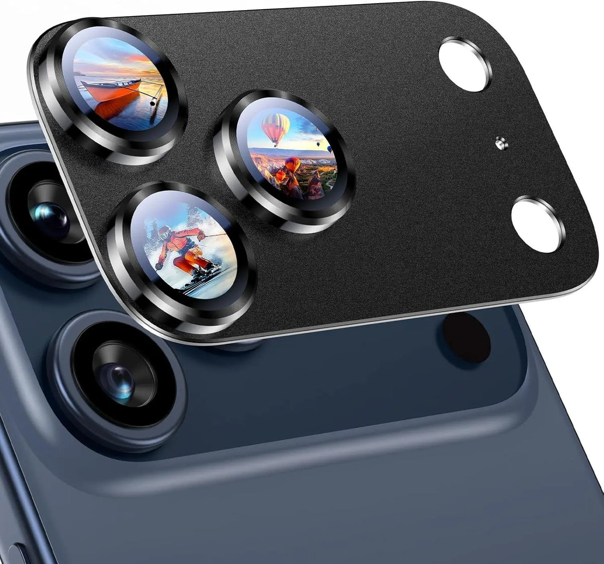Apple iPhone 17 Pro Camera Protector Lens Guard Tempered Glass Film Black