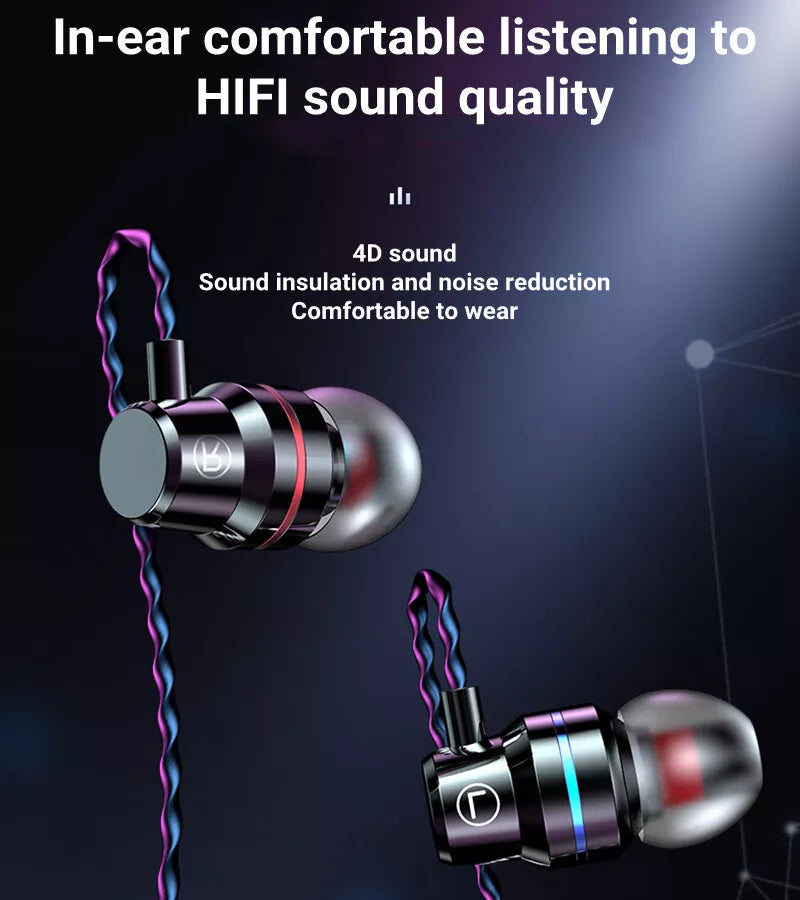 Apple iPad Air 2025 Earphones HIFI Bass Headset Type C In-Ear Built In with Mic Remote