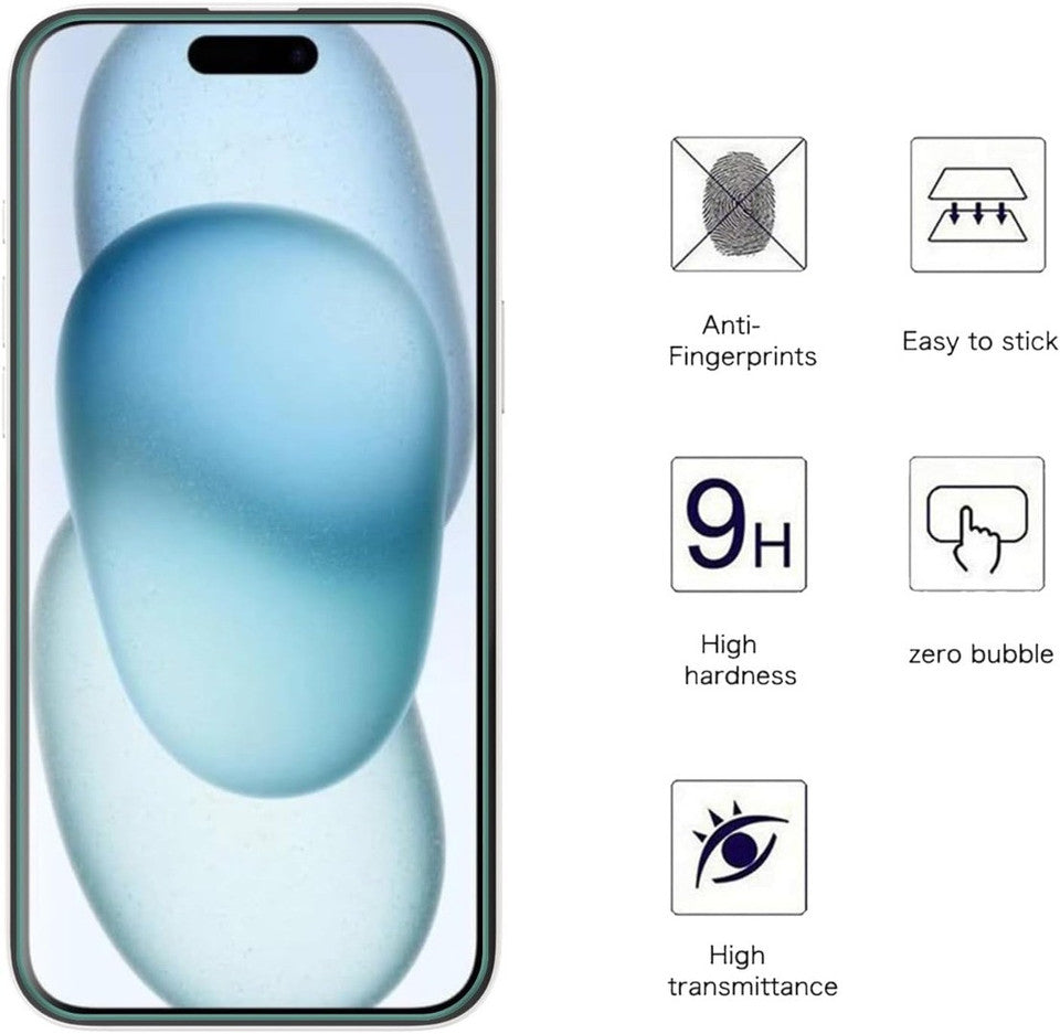 Apple iPhone 17 Pro Clear Tempered Glass Screen Protector