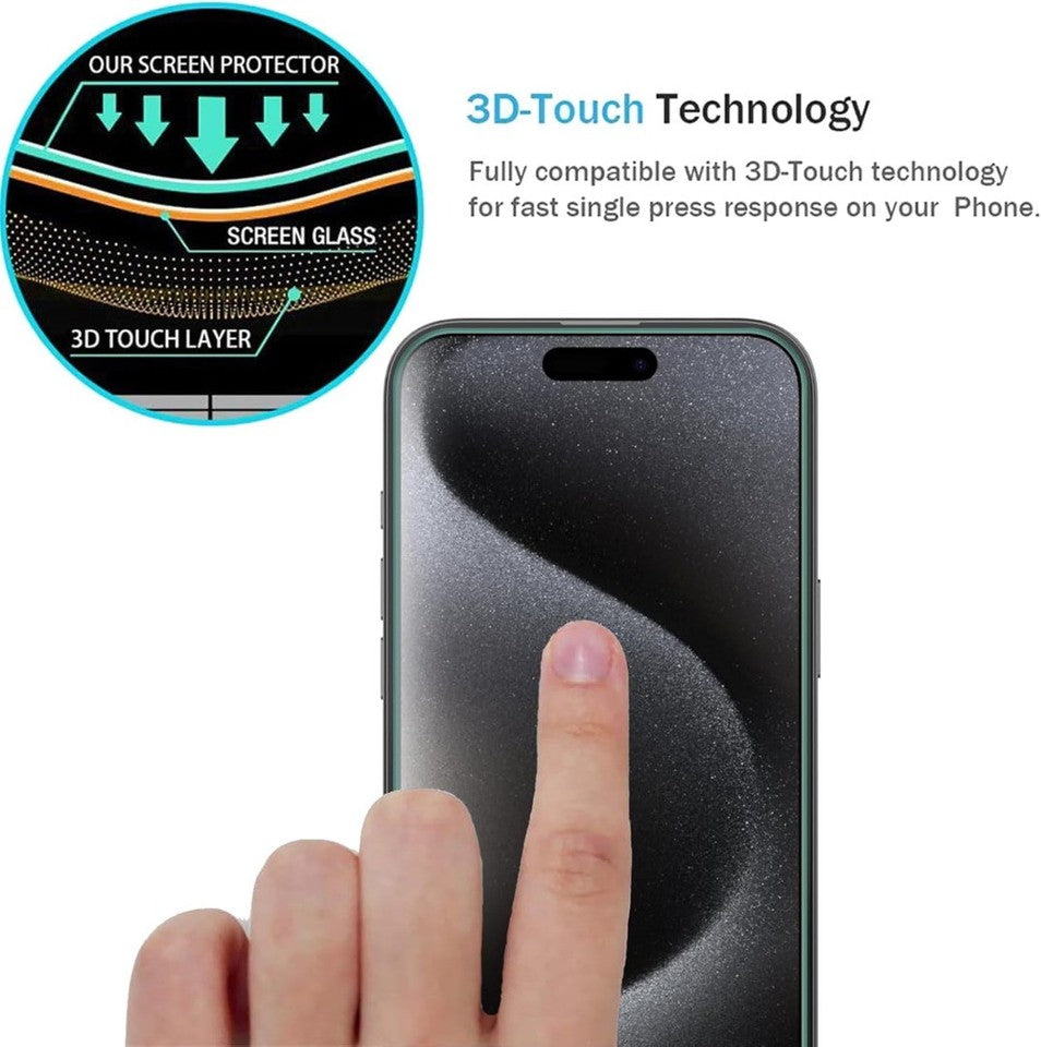 Apple iPhone 17 Pro Clear Tempered Glass Screen Protector