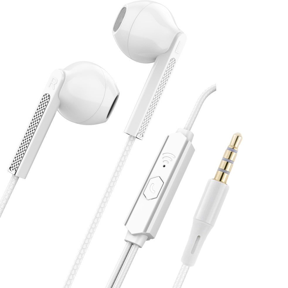 For Samsung Galaxy A15 3.5mm Jack Earphones Headphones In-Ear Built In with Mic Remote