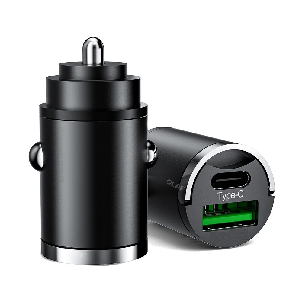 Twin Port USB C Type C Car Charger Cigarette Socket Adapter Fits iPhone Samsung Google
