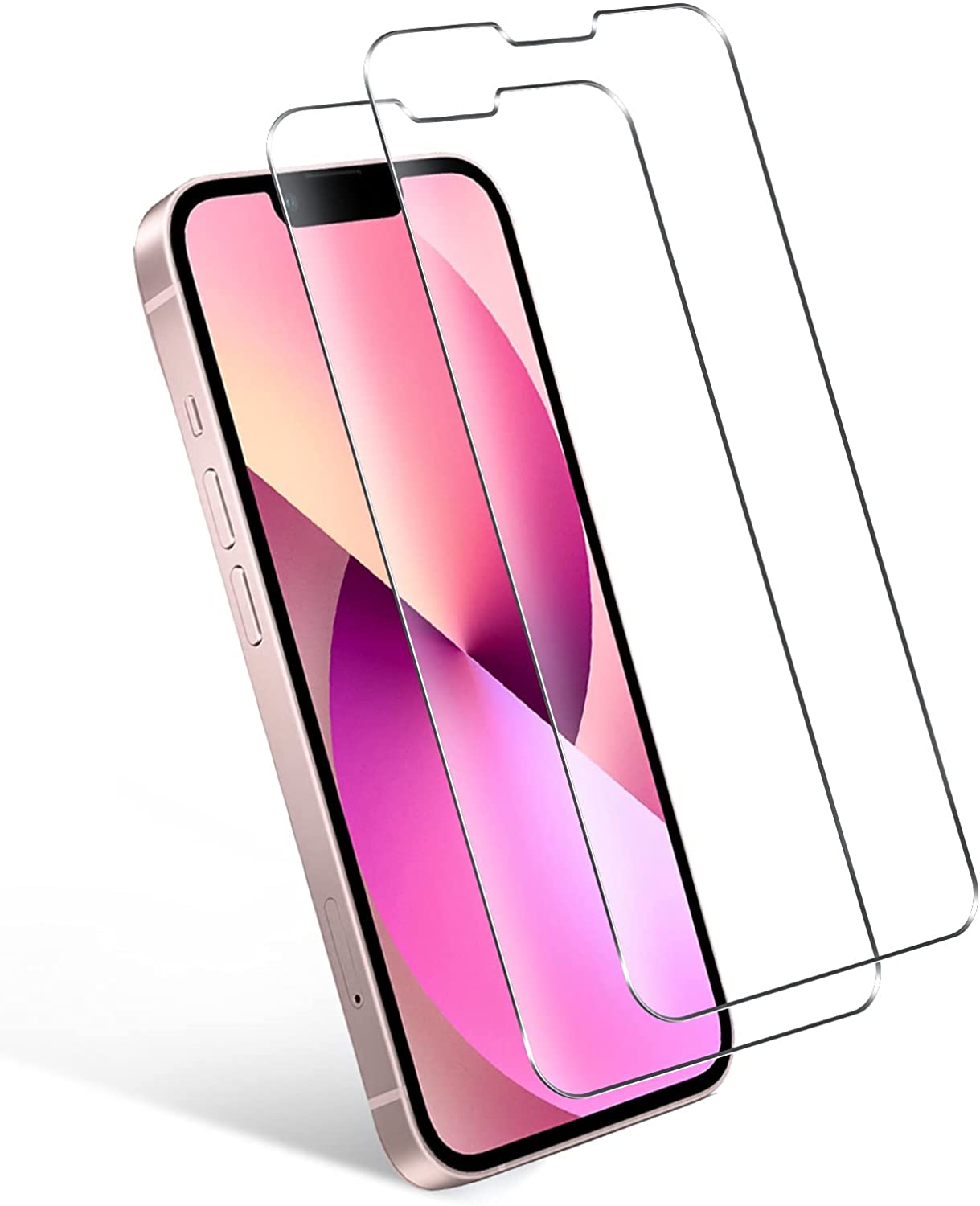 2 Pack Apple iPhone 14 (6.1) Clear Tempered Glass Screen Protector - SmartPhoneGadgetUK
