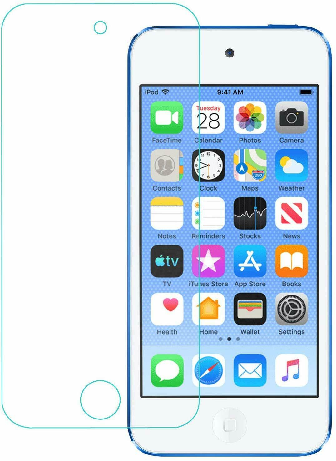 2 Pack Apple iPod Touch 7 (7th Gen) Clear Tempered Glass Screen Protector - SmartPhoneGadgetUK