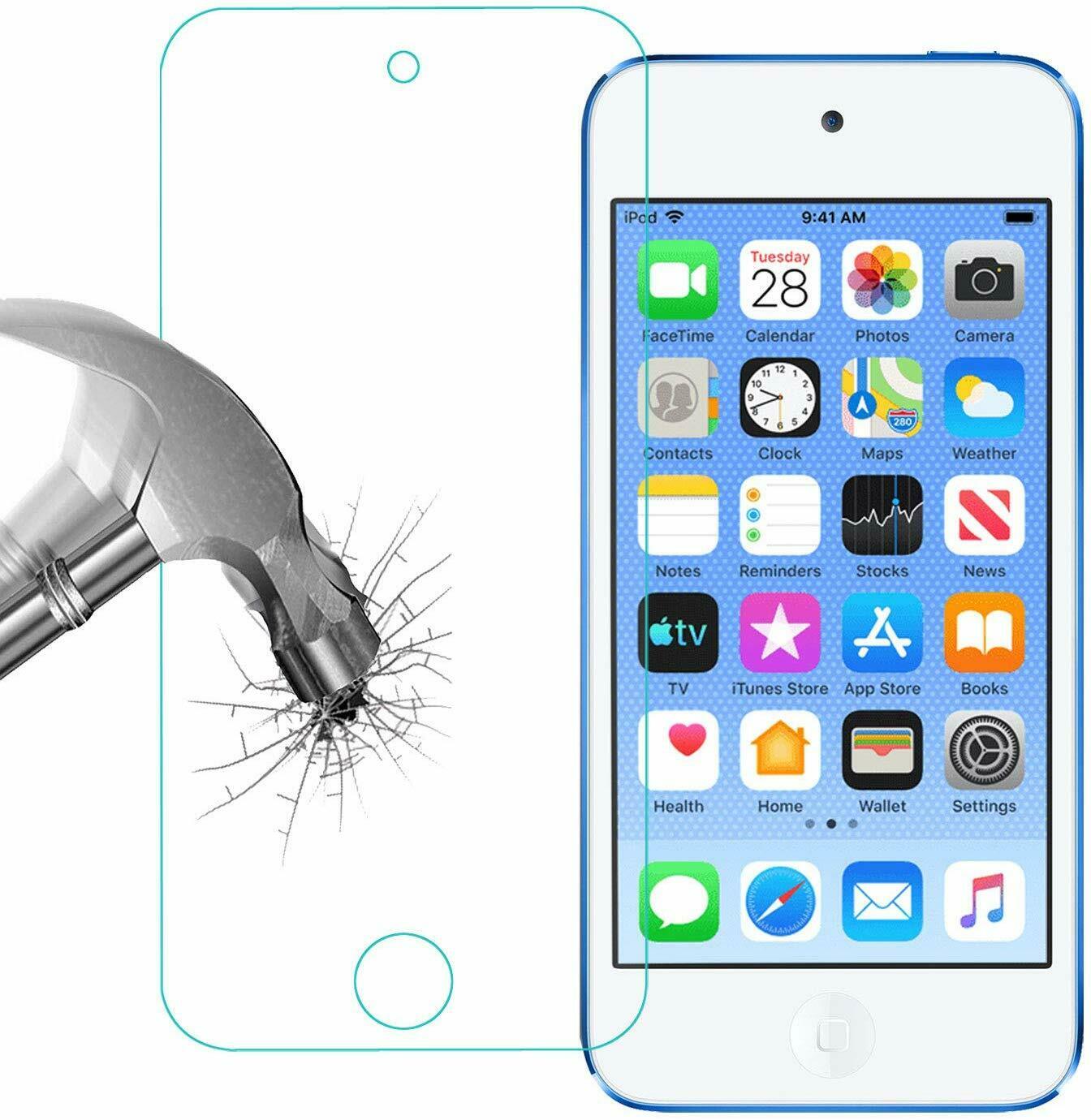 2 Pack Apple iPod Touch 7 (7th Gen) Clear Tempered Glass Screen Protector - SmartPhoneGadgetUK