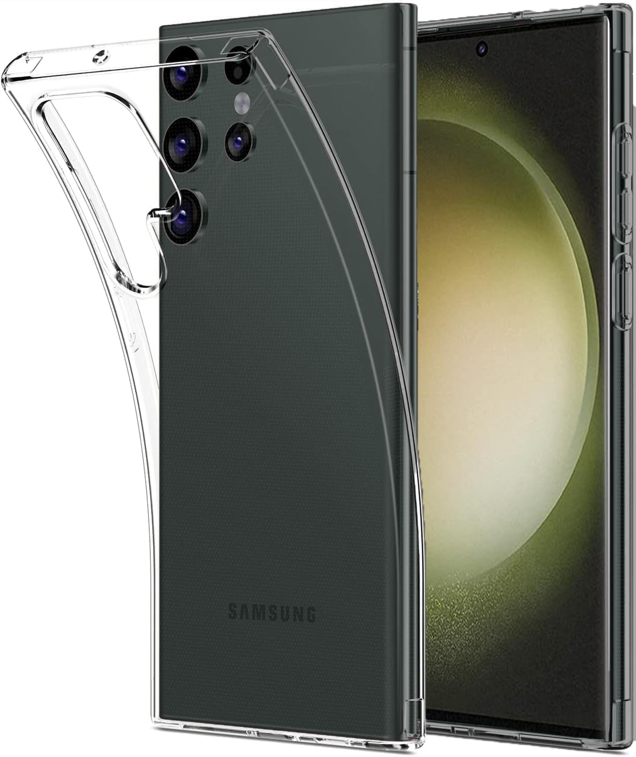 Samsung Galaxy S23 Ultra Gel Case Soft Transparent TPU Clear Ultra Slim Silicone
