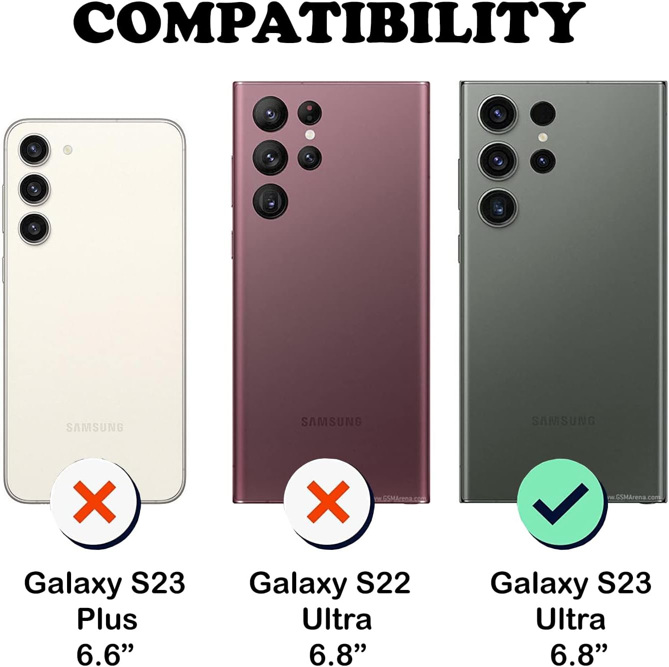 Samsung Galaxy S23 Ultra Gel Case Soft Transparent TPU Clear Ultra Slim Silicone