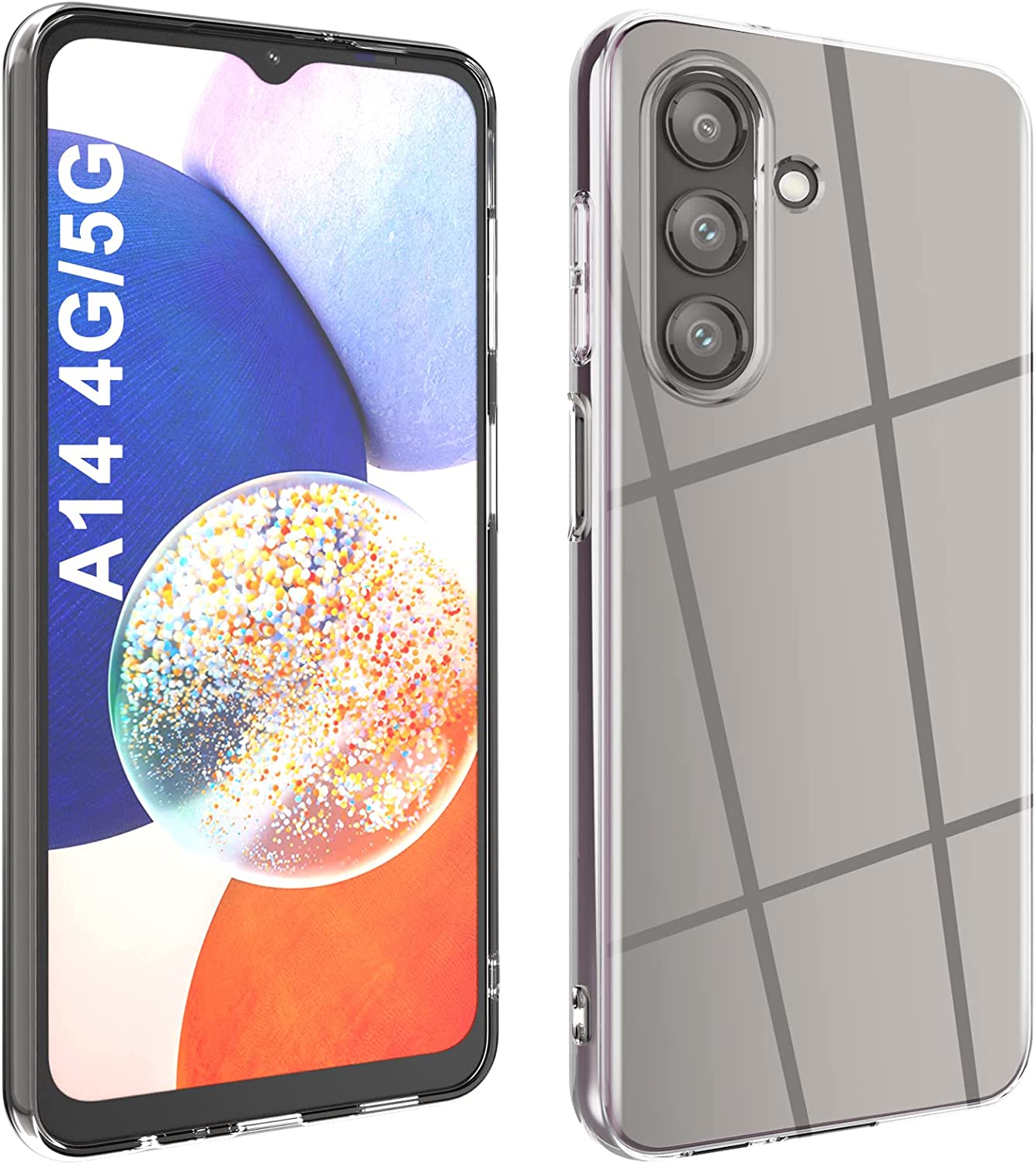 Samsung Galaxy A14 Case Gel Soft Transparent TPU Clear Ultra Slim Silicone