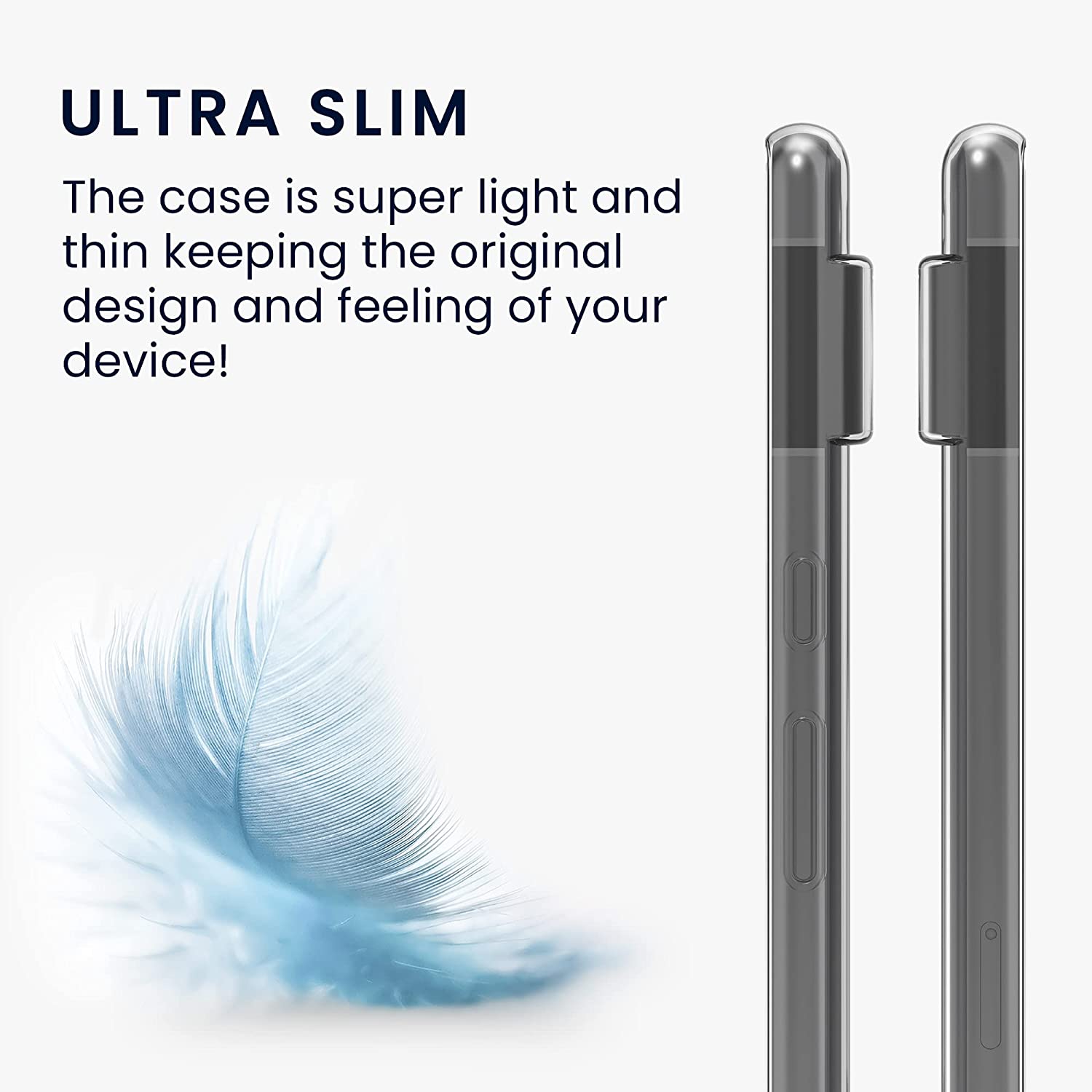 Google Pixel 7 Pro Case Clear Gel Ultra Slim Silicone Cover