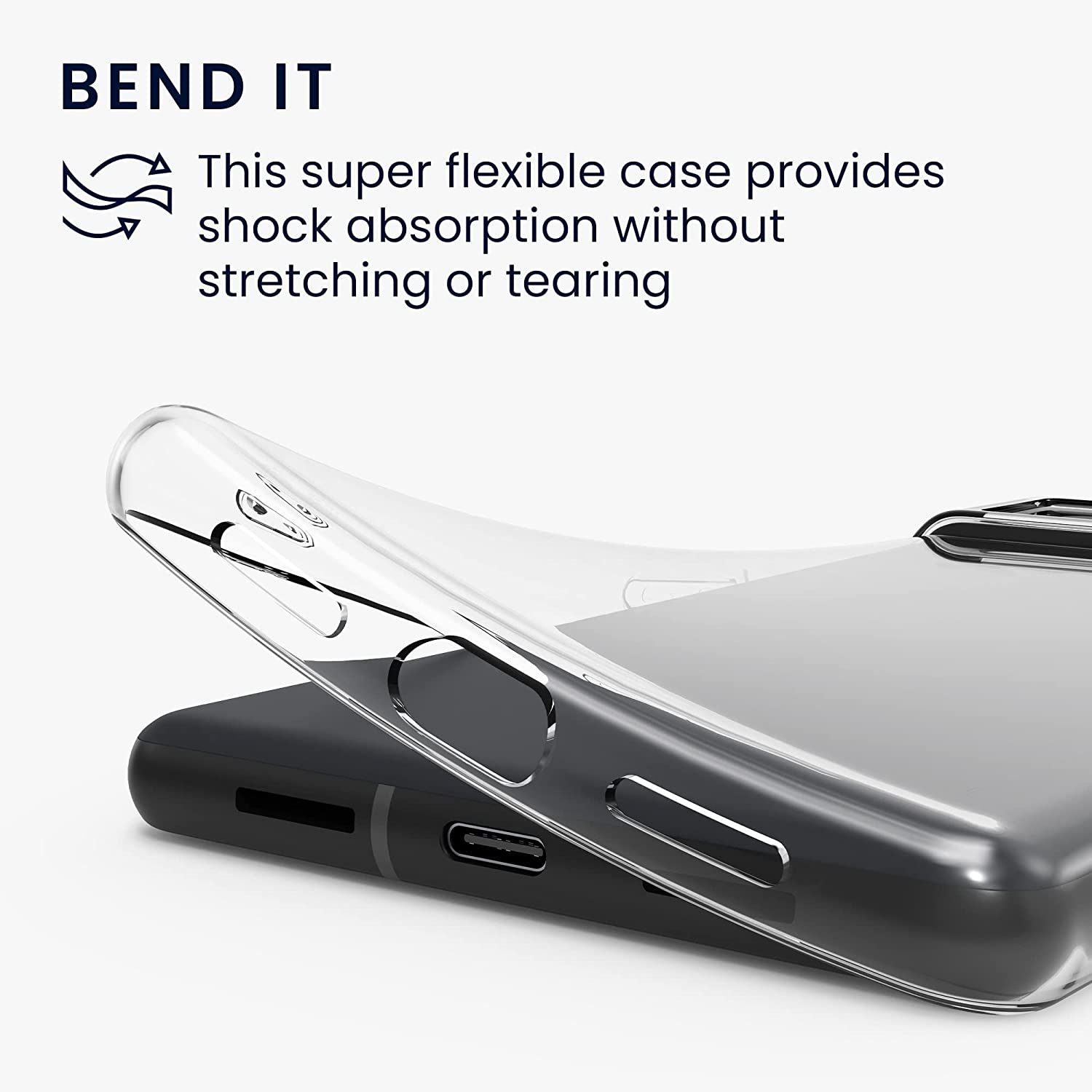 Google Pixel 7 Case Clear Gel Ultra Slim Silicone Cover