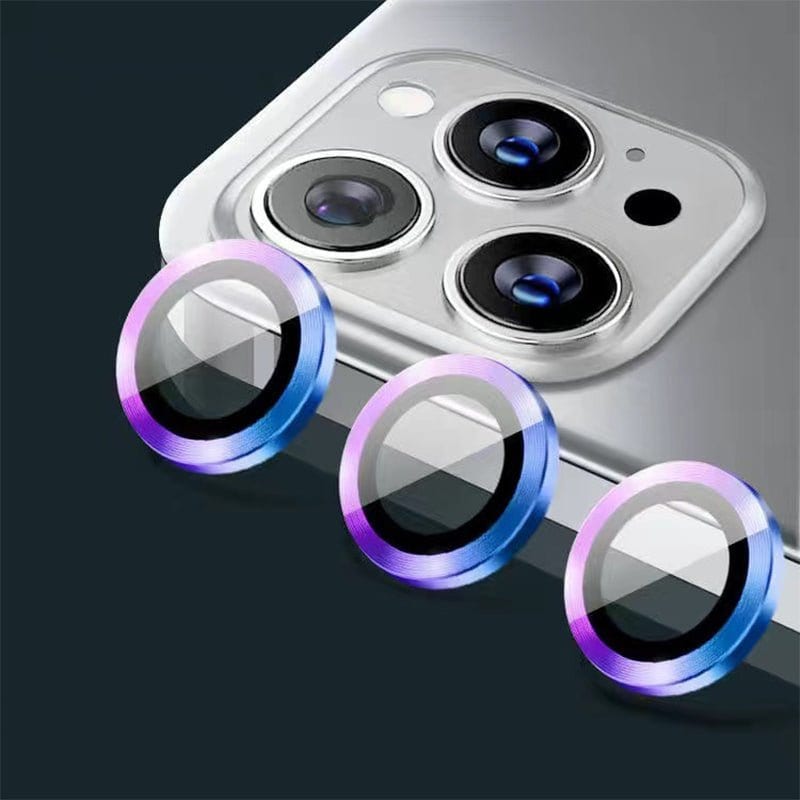 9H Tempered Glass Metal Camera Lens Protectors - iPhone 13 Pro (6.1) - (3 Pack) - SmartPhoneGadgetUK