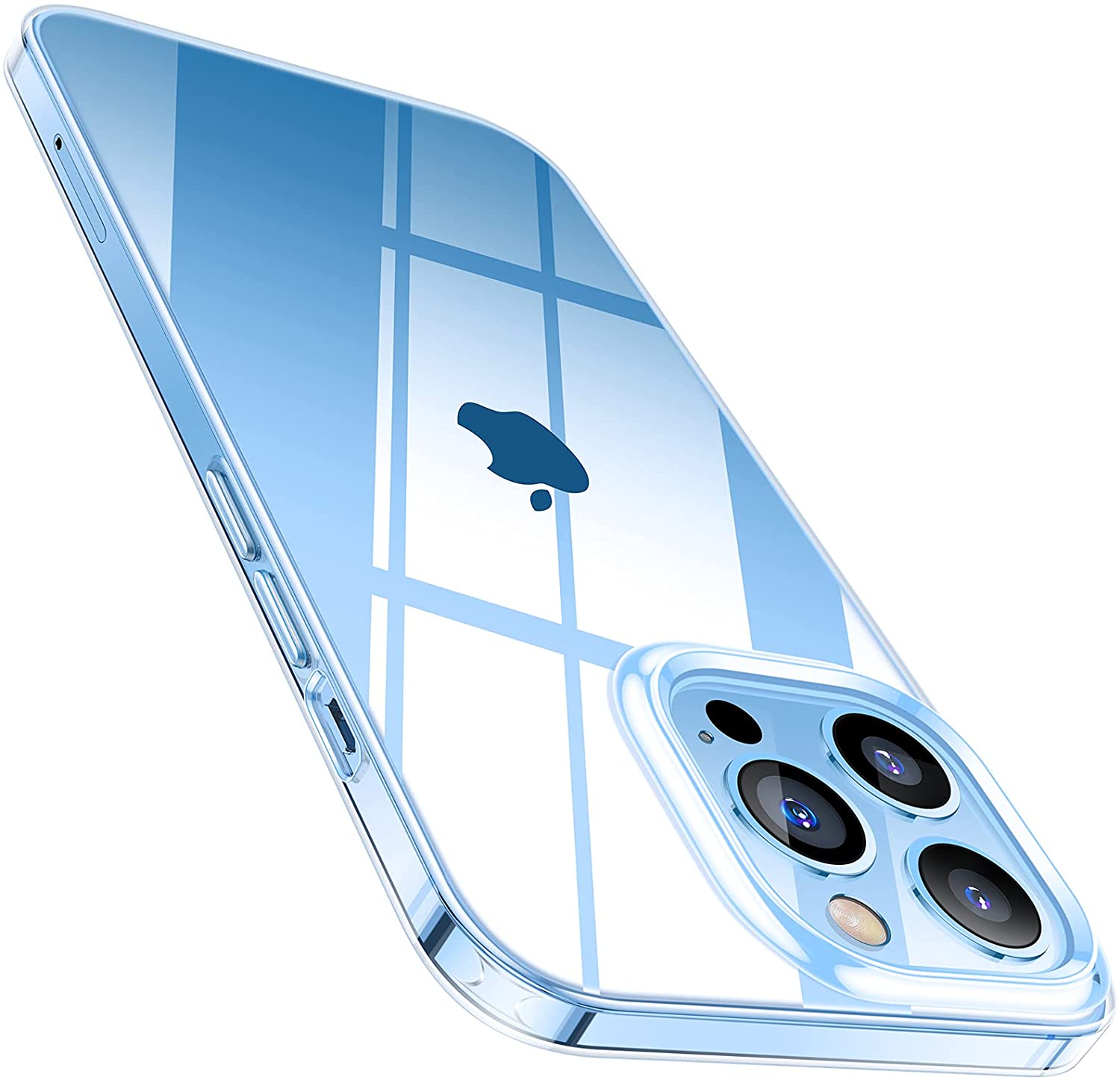 Apple iPhone 13 Pro (6.1) Gel Case Clear Ultra Slim Silicone - SmartPhoneGadgetUK
