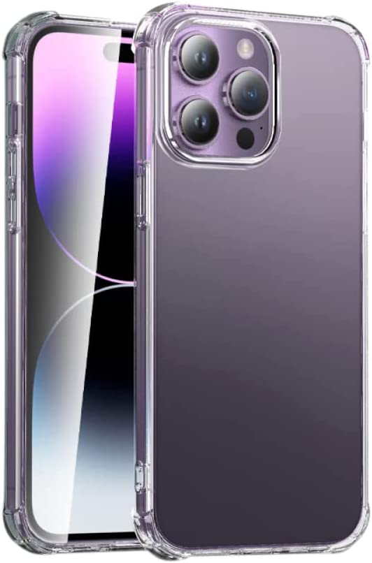 Apple iPhone 14 Pro (6.1) Gel Case Clear Transparent Anti-Shock Absorption Bumper Ultra Thin Cover - SmartPhoneGadgetUK
