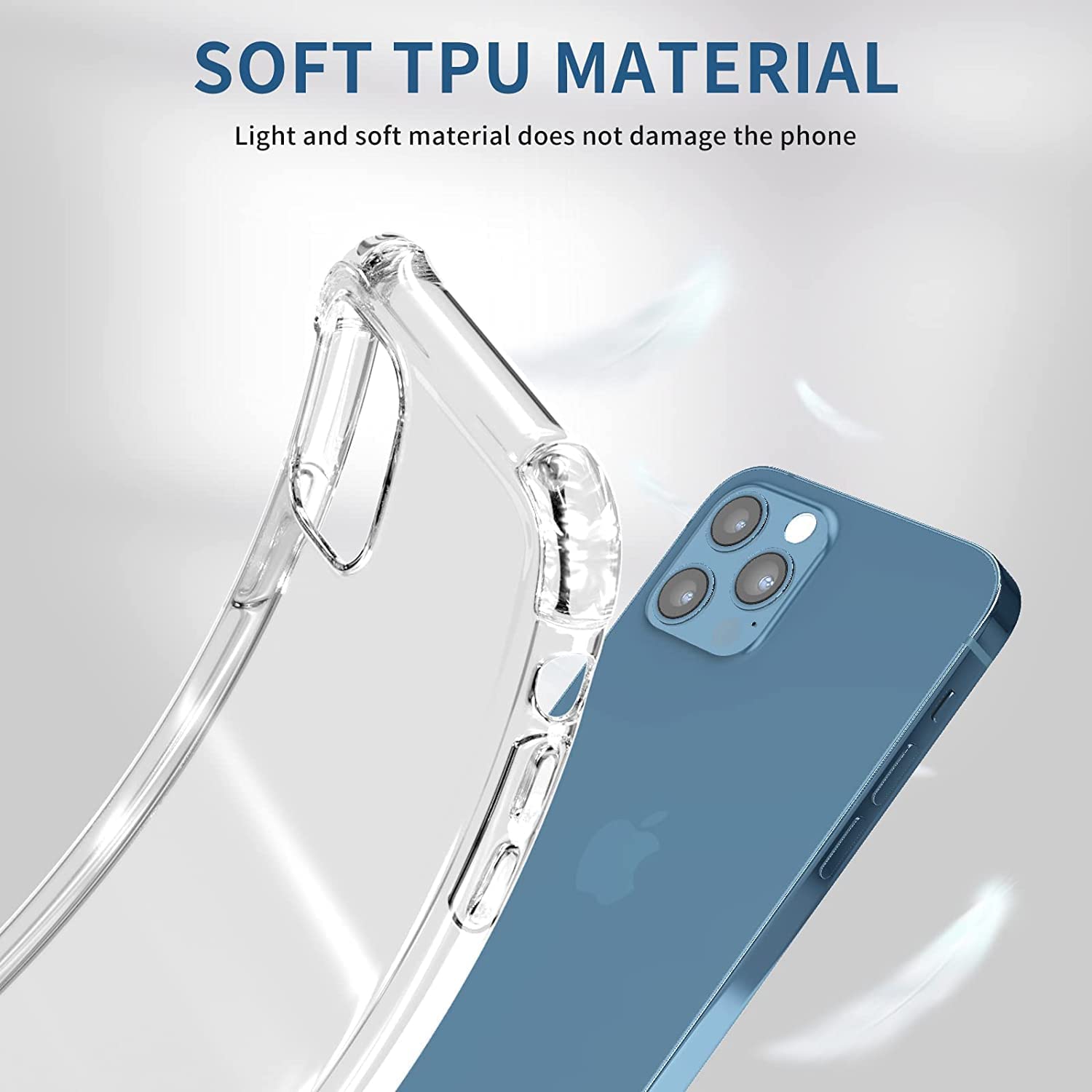 Apple iPhone 14 Pro Max (6.7) Gel Case Clear Transparent Anti-Shock Absorption Bumper Ultra Thin Cover - SmartPhoneGadgetUK