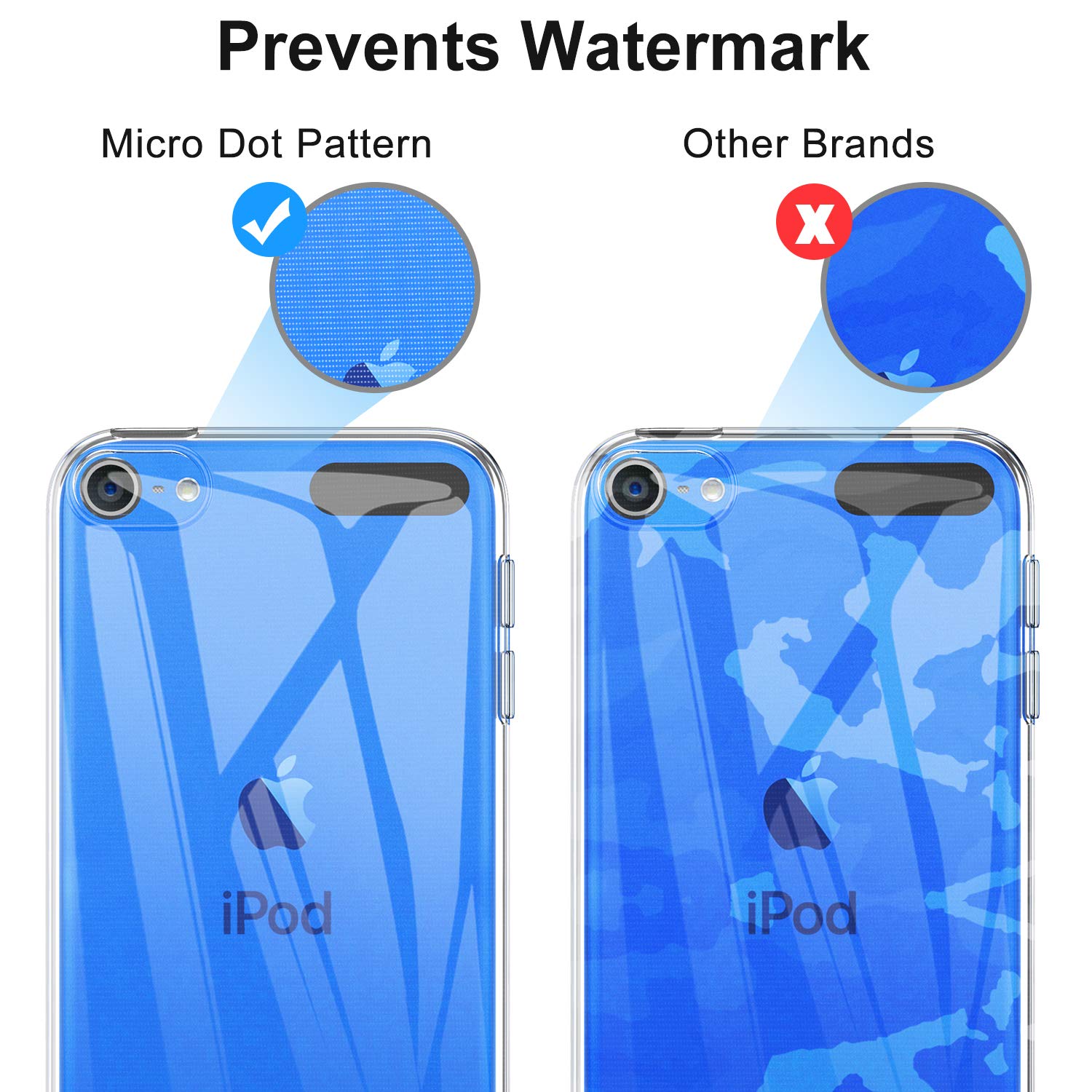 Apple iPod Touch 7 (7th Gen) Gel Case With Glass Screen Protector Clear Slim - SmartPhoneGadgetUK
