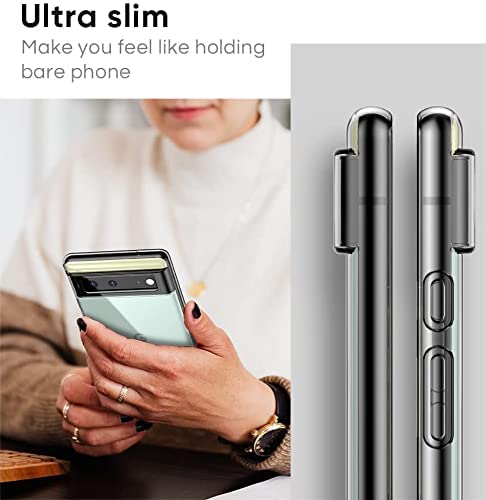 Google Pixel 6A Gel Case Clear Ultra Slim Silicone Transparent - SmartPhoneGadgetUK