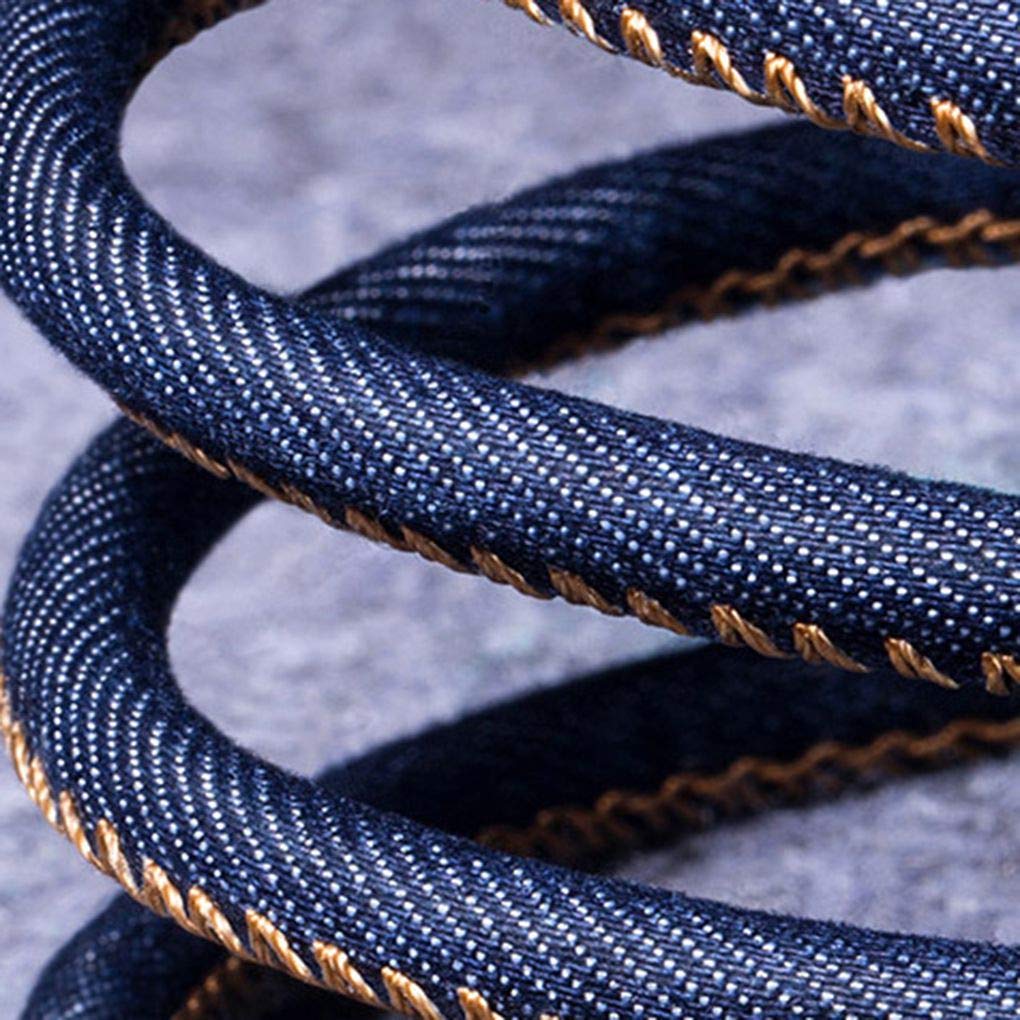 Samsung Galaxy A12 Denim Fabric 1M Blue Type C Charger USB Cable Power Lead - SmartPhoneGadgetUK