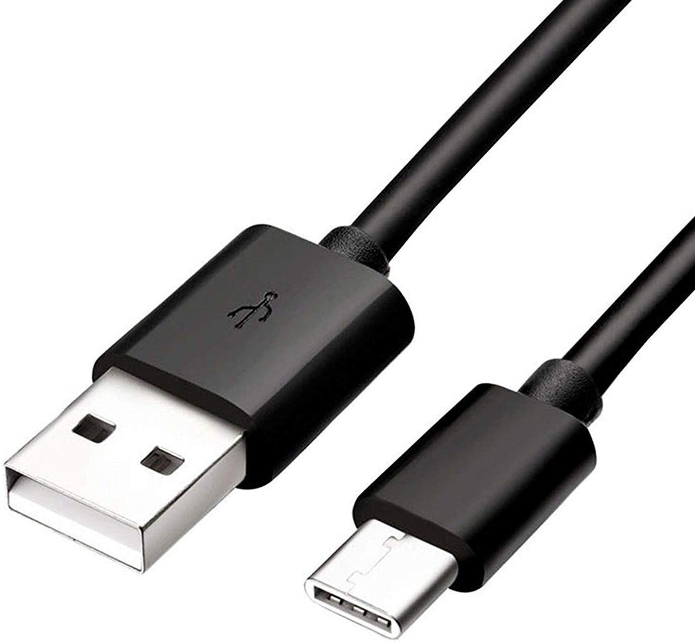 Samsung Galaxy A20e USB to Type C Charging Cable Lead Black - 1M - SmartPhoneGadgetUK