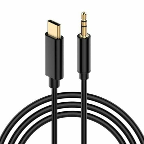 Samsung Galaxy S21 5G - 1M Type C USB To 3.5mm AUX Audio Adaptor Cable - SmartPhoneGadgetUK