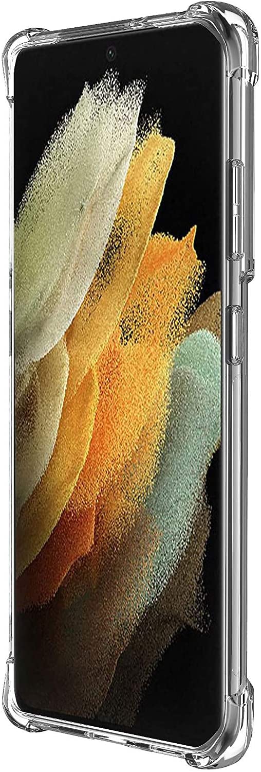 Samsung Galaxy S21 Ultra Gel Case Clear Transparent Shock Absorption Shockproof Cover - SmartPhoneGadgetUK