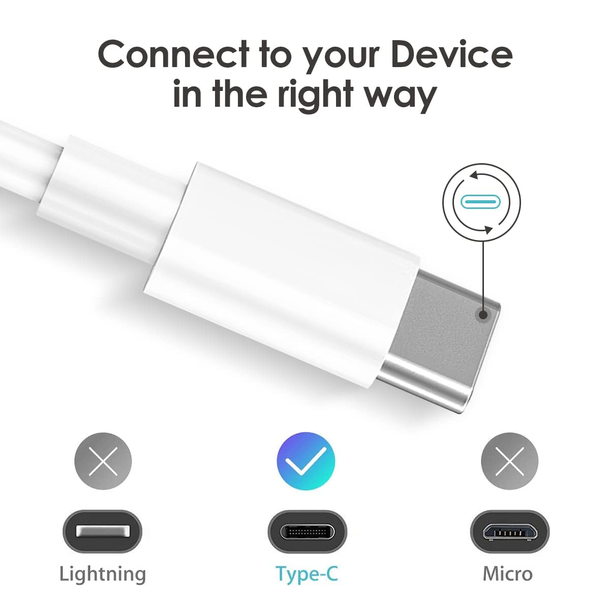 Lenovo Tab P11 Charger Cable USB to Type C Charging USB Cable Fast Charge Lead