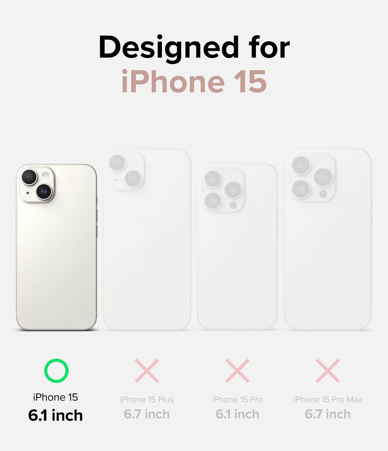 Apple iPhone 15 Plus (6.7) Gel Case Clear Ultra Slim Silicone