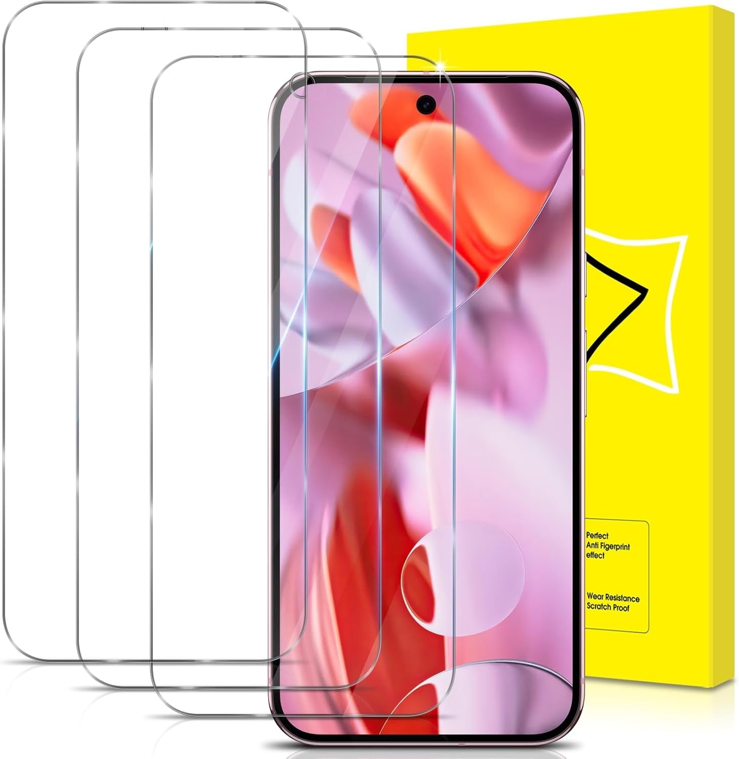 Google Pixel 9a Clear Tempered Glass Screen Protector