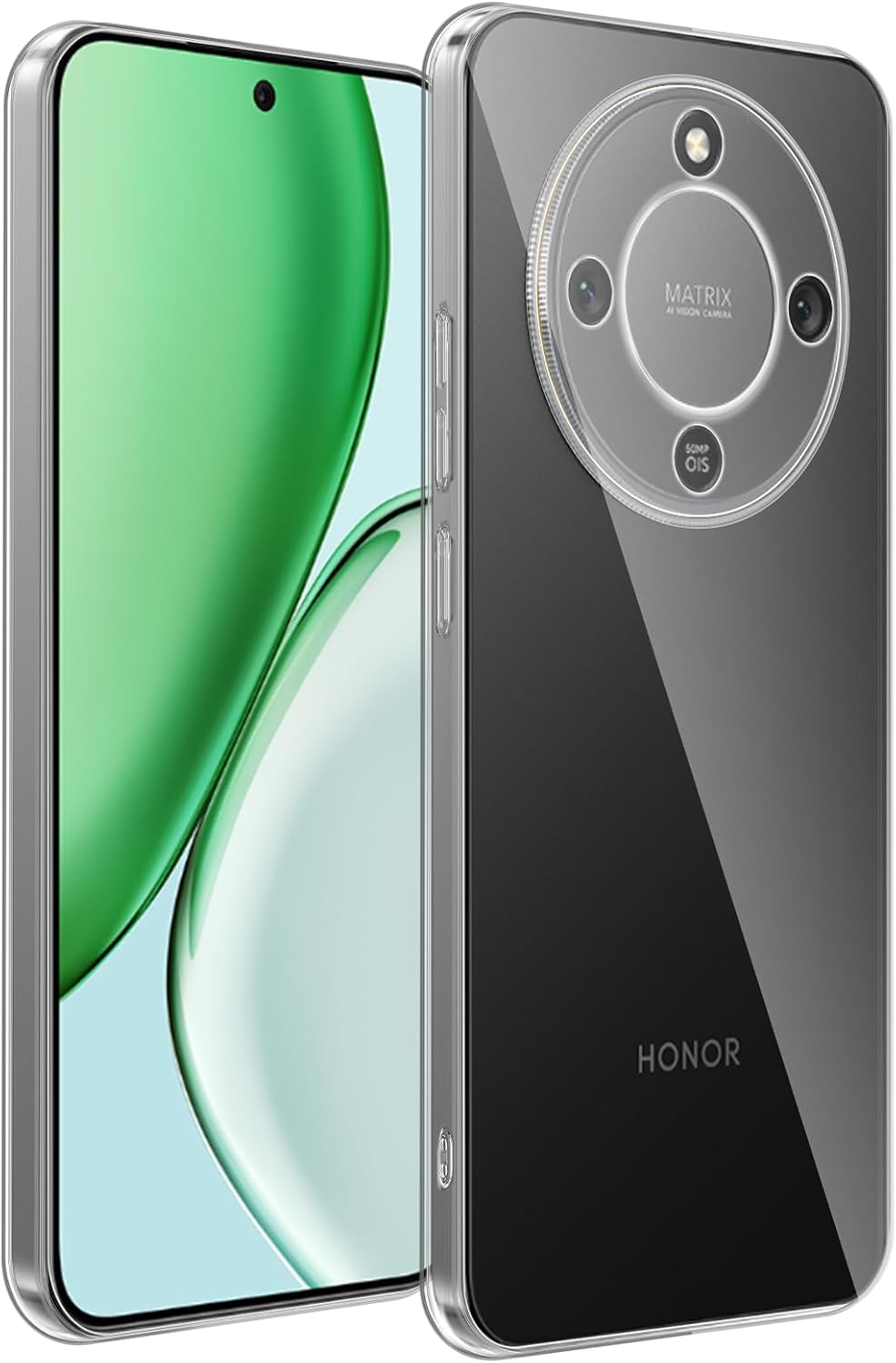 Honor Magic 8 Lite Case Clear Gel Ultra Slim Soft Transparent Silicone Cover