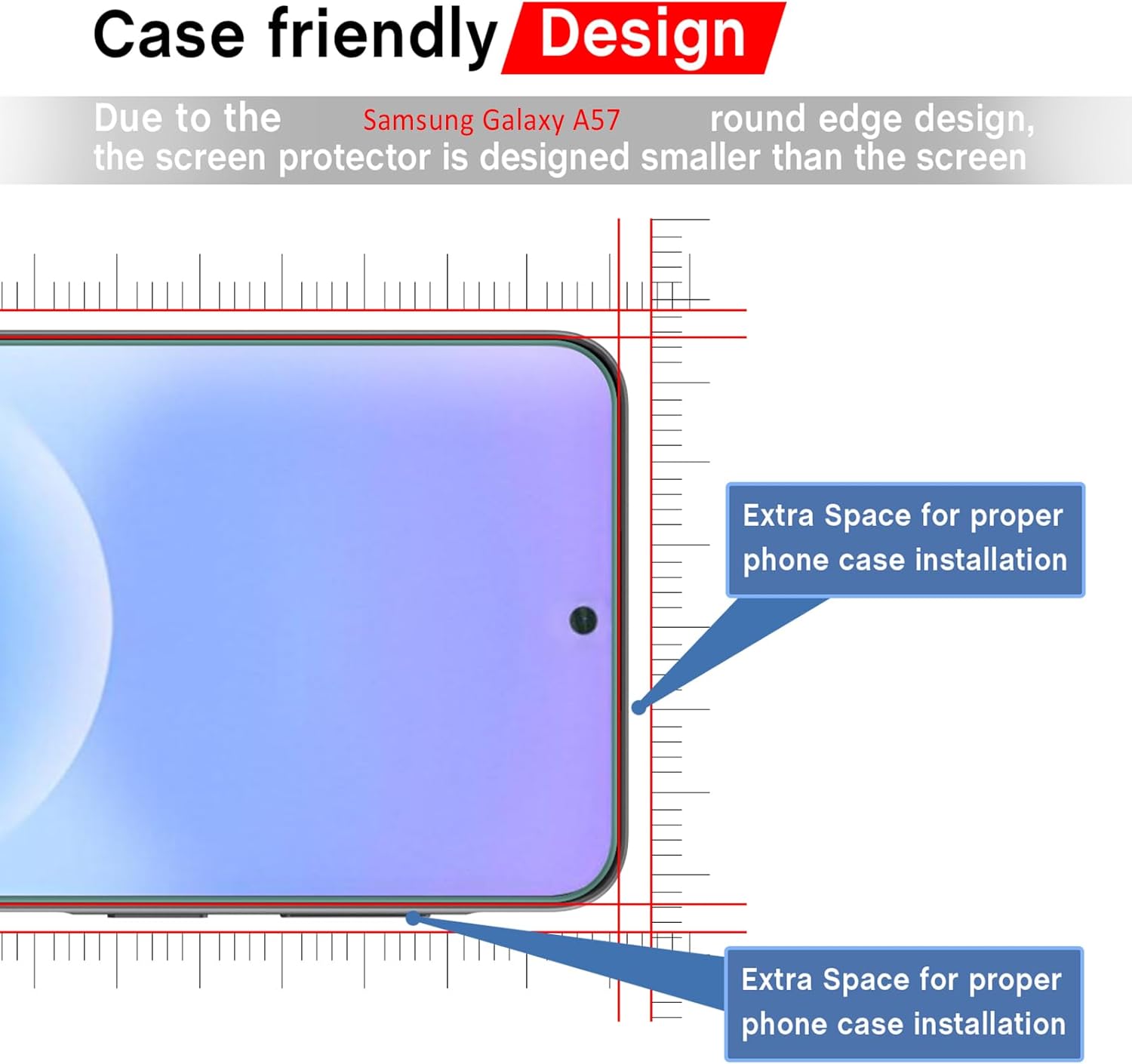 Samsung Galaxy A37 Clear Tempered Glass Screen Protector