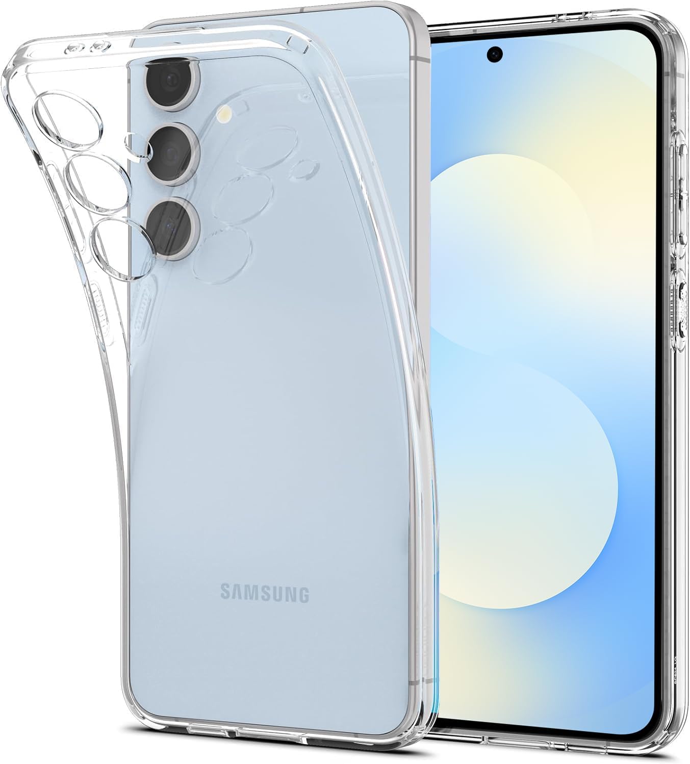 Samsung Galaxy S25 FE Case Clear Gel Slim Transparent Silicone Cover