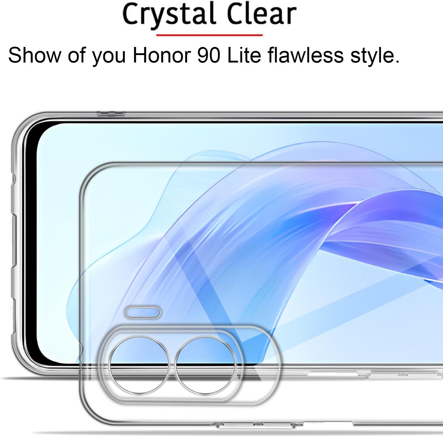 Honor 90 Lite Gel TPU Clear Case Ultra Slim Soft Transparent Silicone Cover