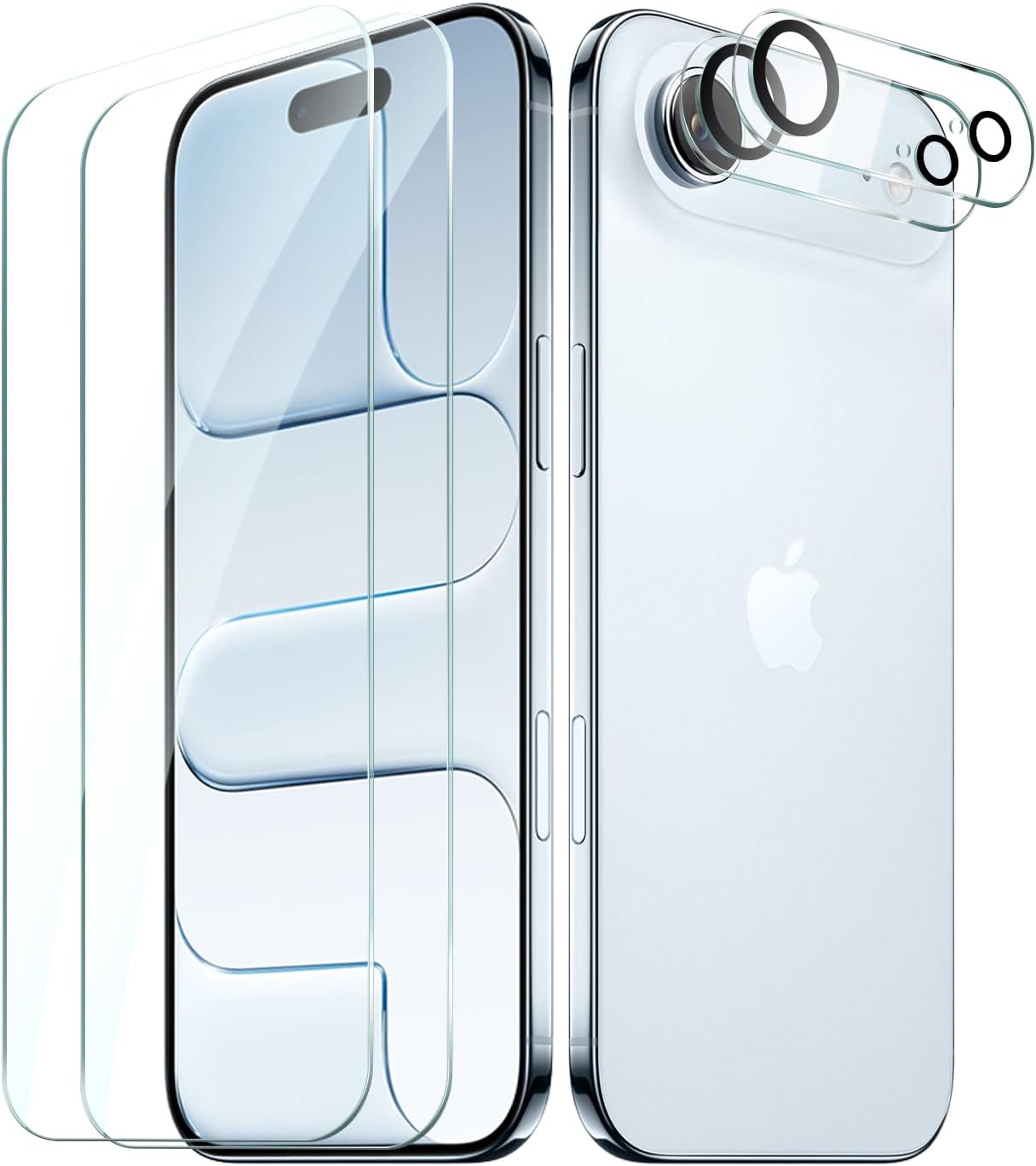 Apple iPhone 17 Air Clear Tempered Glass Screen Guard Camera Lens Protector