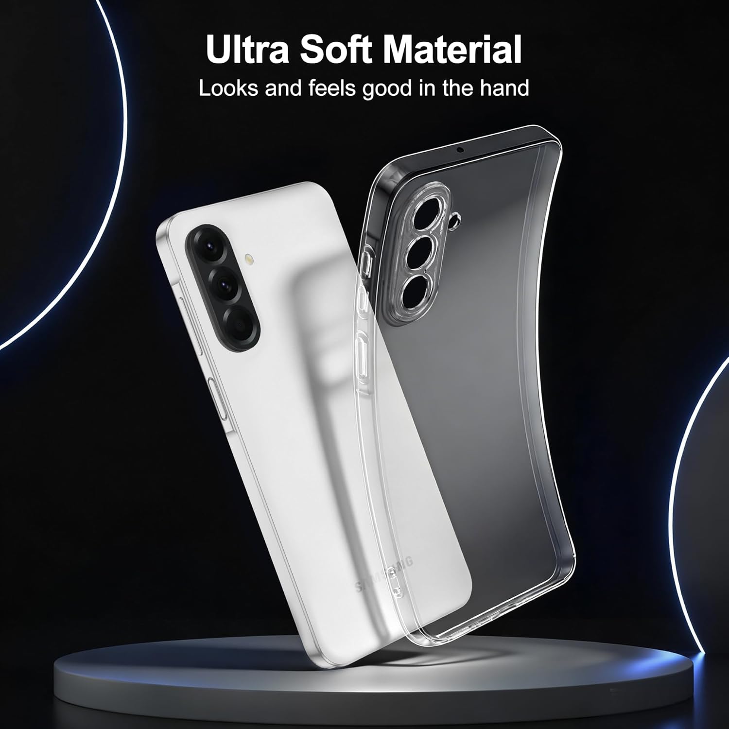 Samsung Galaxy A37 Clear Gel Case Cover With Glass Screen Protector