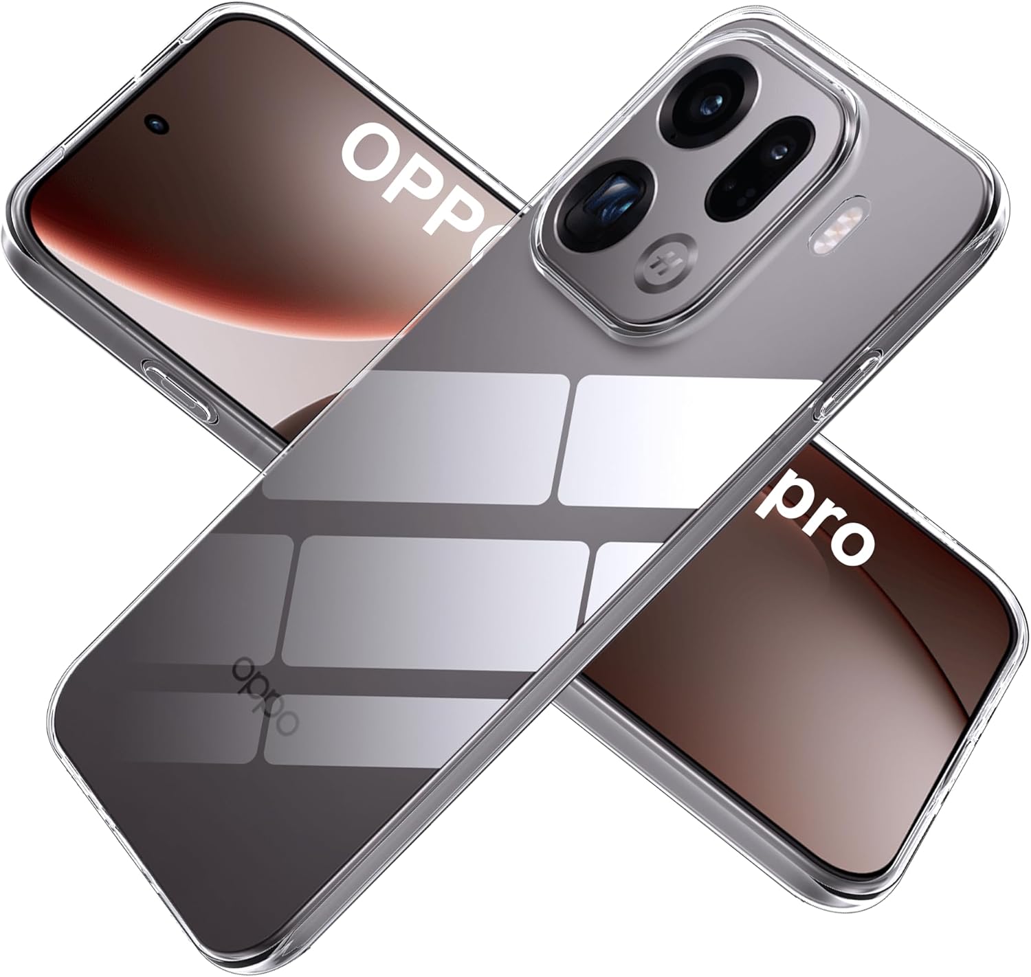 OPPO Find X9 Pro Case Clear Gel Slim Transparent Silicone Cover