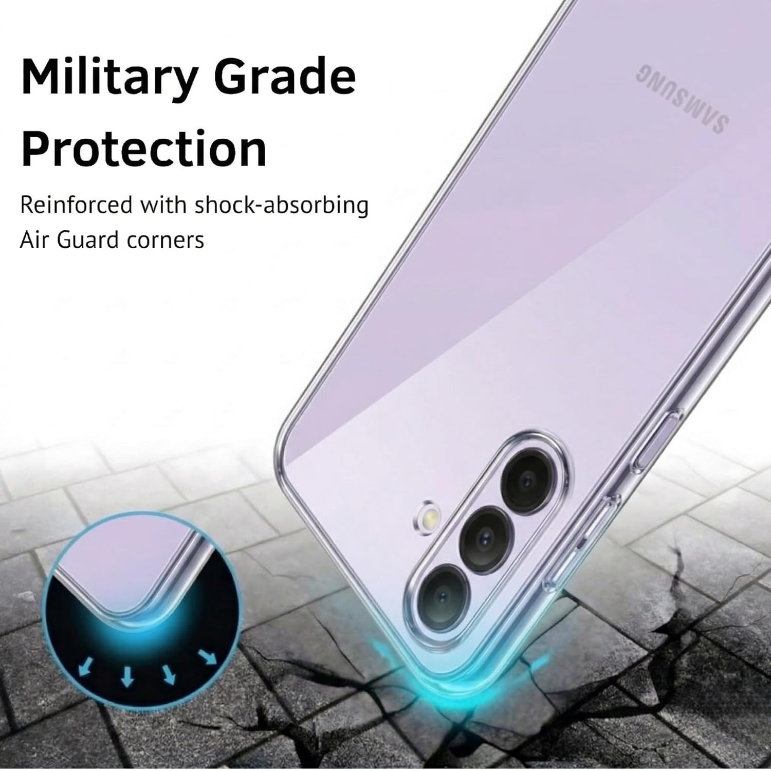 Samsung Galaxy A37 Case Clear Gel Ultra Slim Soft Transparent Silicone Cover