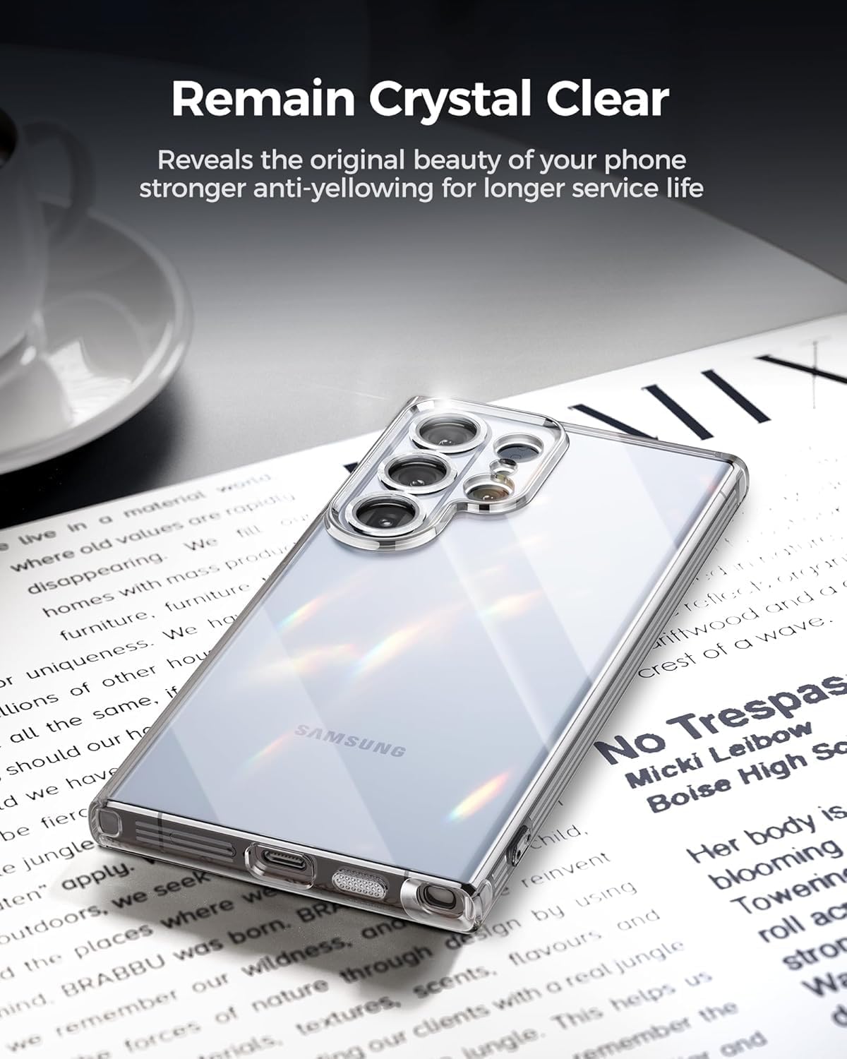 Samsung Galaxy S25 Ultra Clear Gel Case Cover With Glass Screen Protector