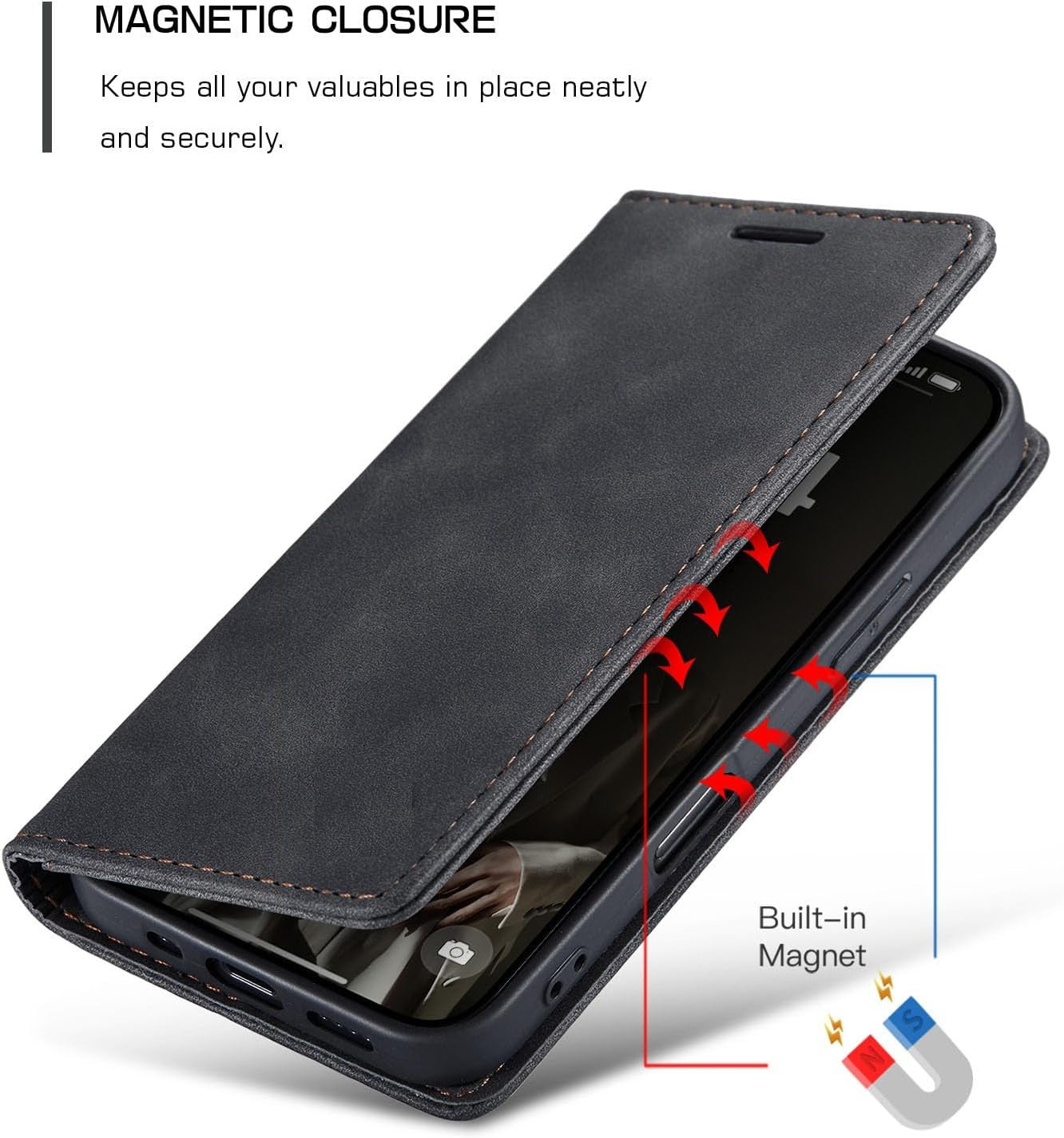 Apple iPhone 17 Flip Book Case Premium Leather Wallet Stand Phone Cover