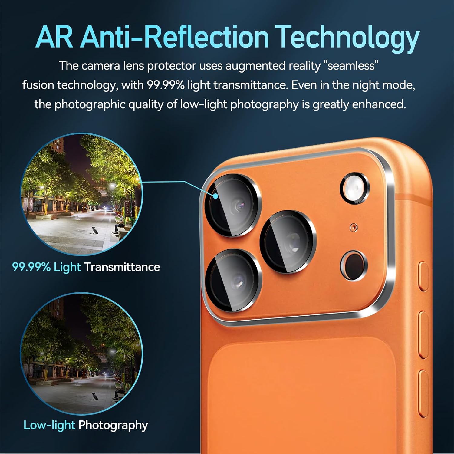 Apple iPhone 17 Pro Camera Protector Lens Guard Tempered Glass Film