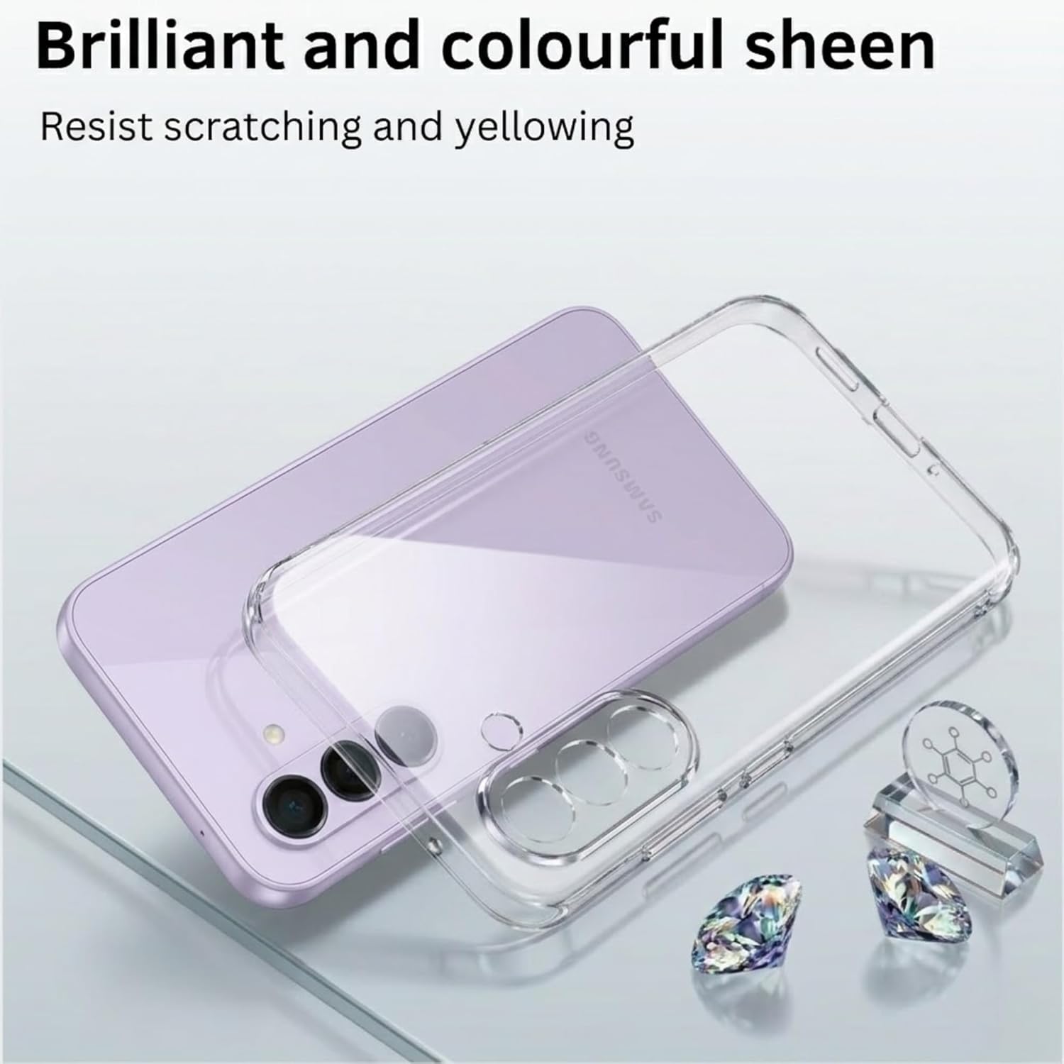Samsung Galaxy A37 Case Clear Gel Ultra Slim Soft Transparent Silicone Cover
