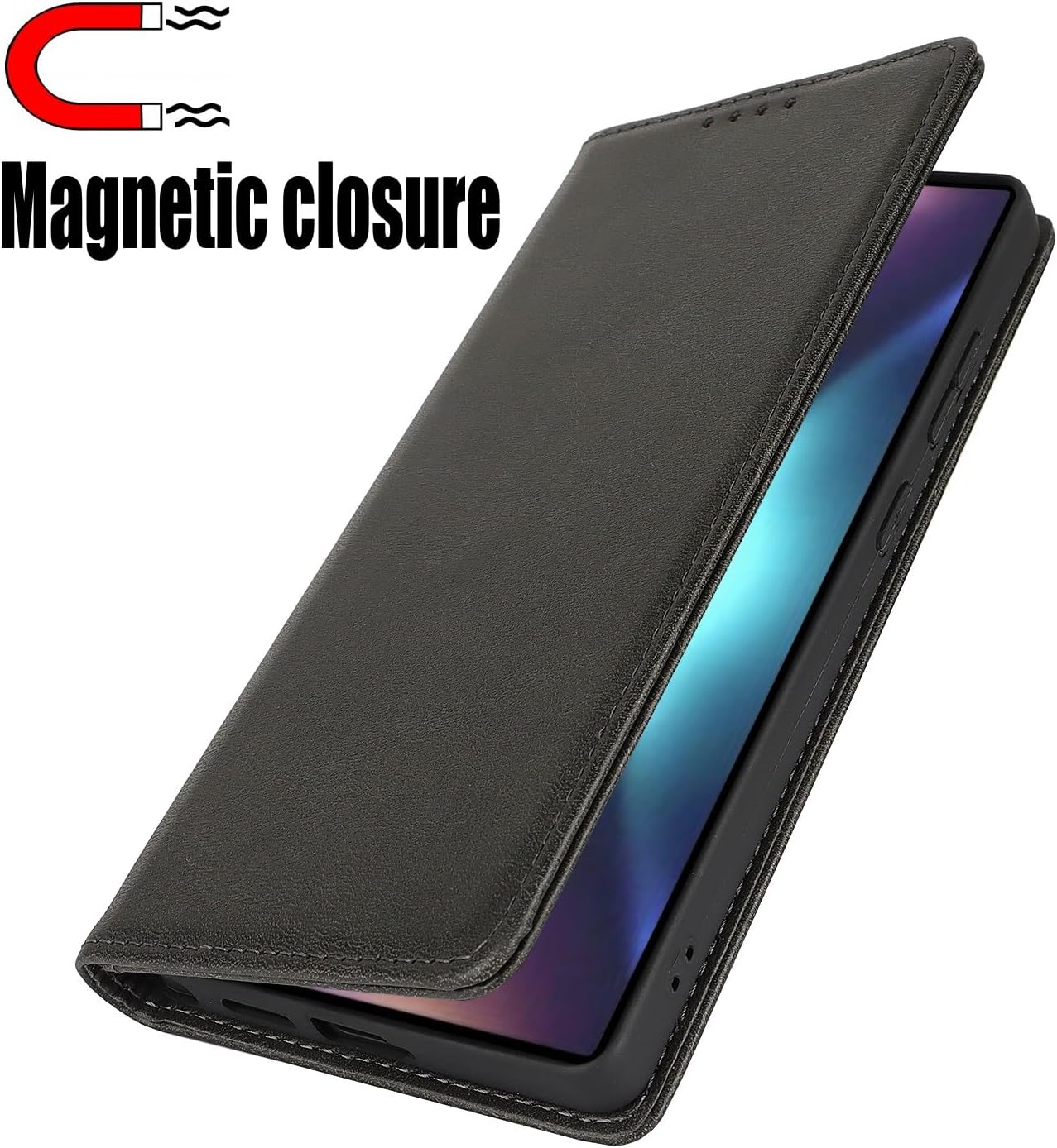 Samsung Galaxy S24 Ultra Flip Book Case Premium Leather Wallet Stand Phone Cover