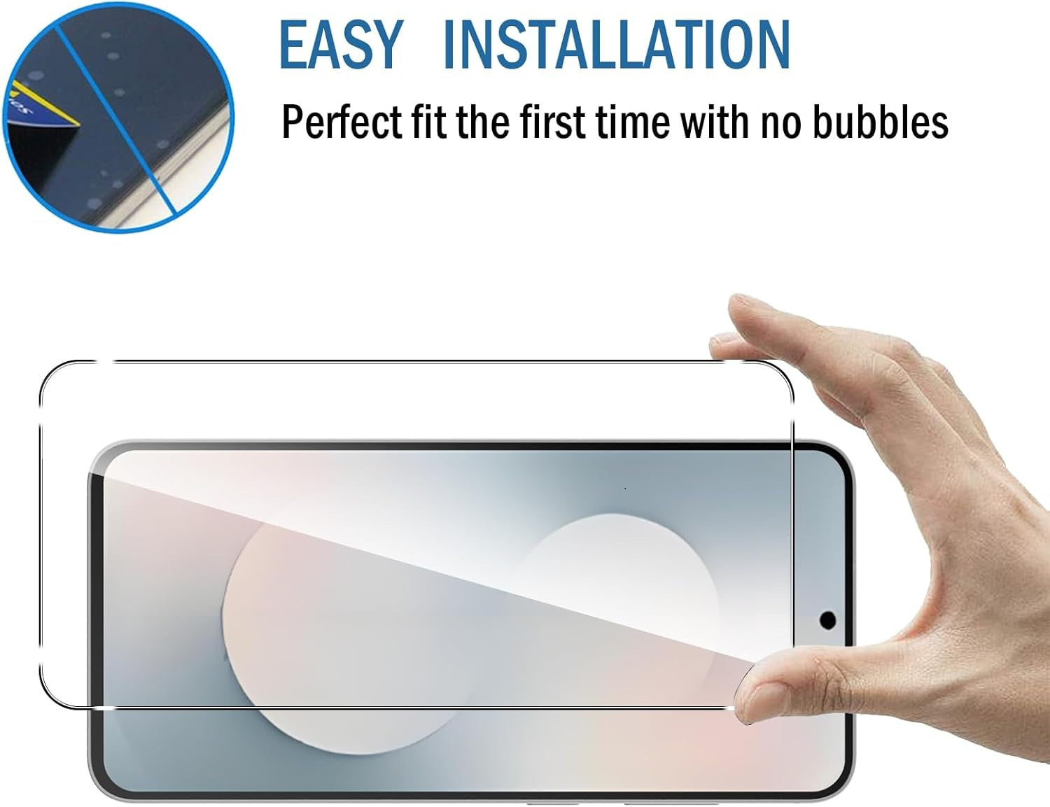 Samsung Galaxy S25 FE Clear Tempered Glass Screen Protector With Camera Lens