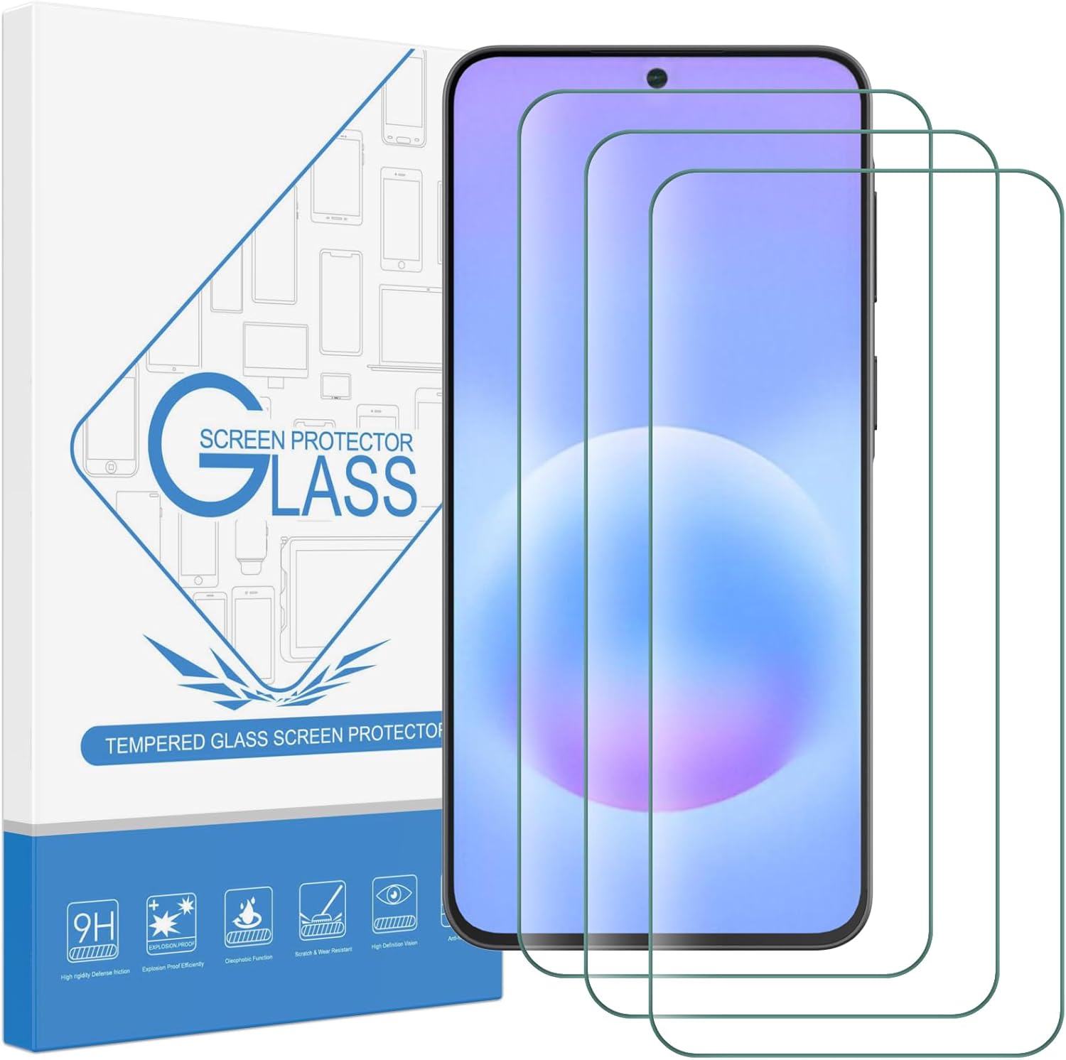 Samsung Galaxy A37 Clear Tempered Glass Screen Protector