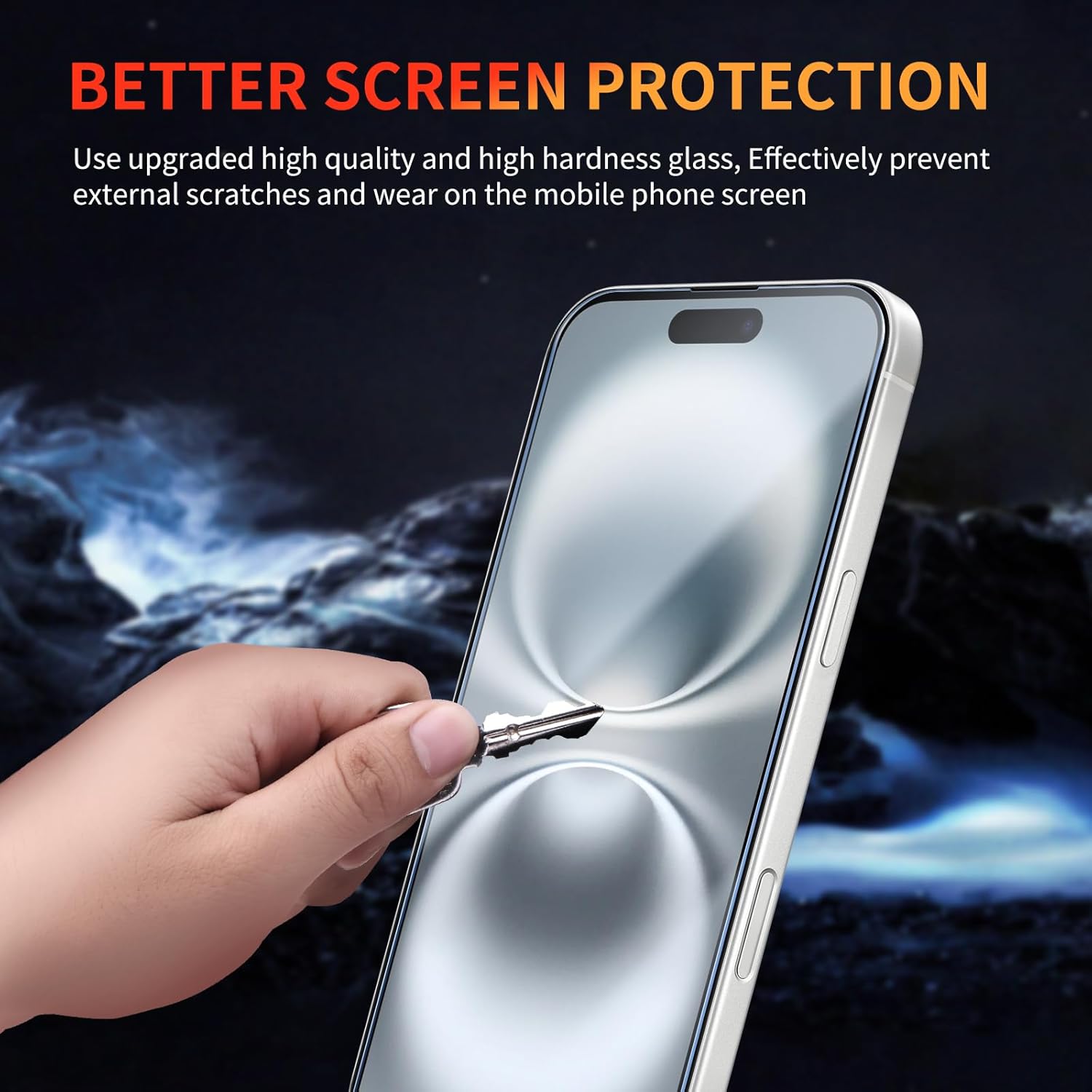 Apple iPhone 16 Clear Tempered Glass Screen Guard Camera Lens Protector