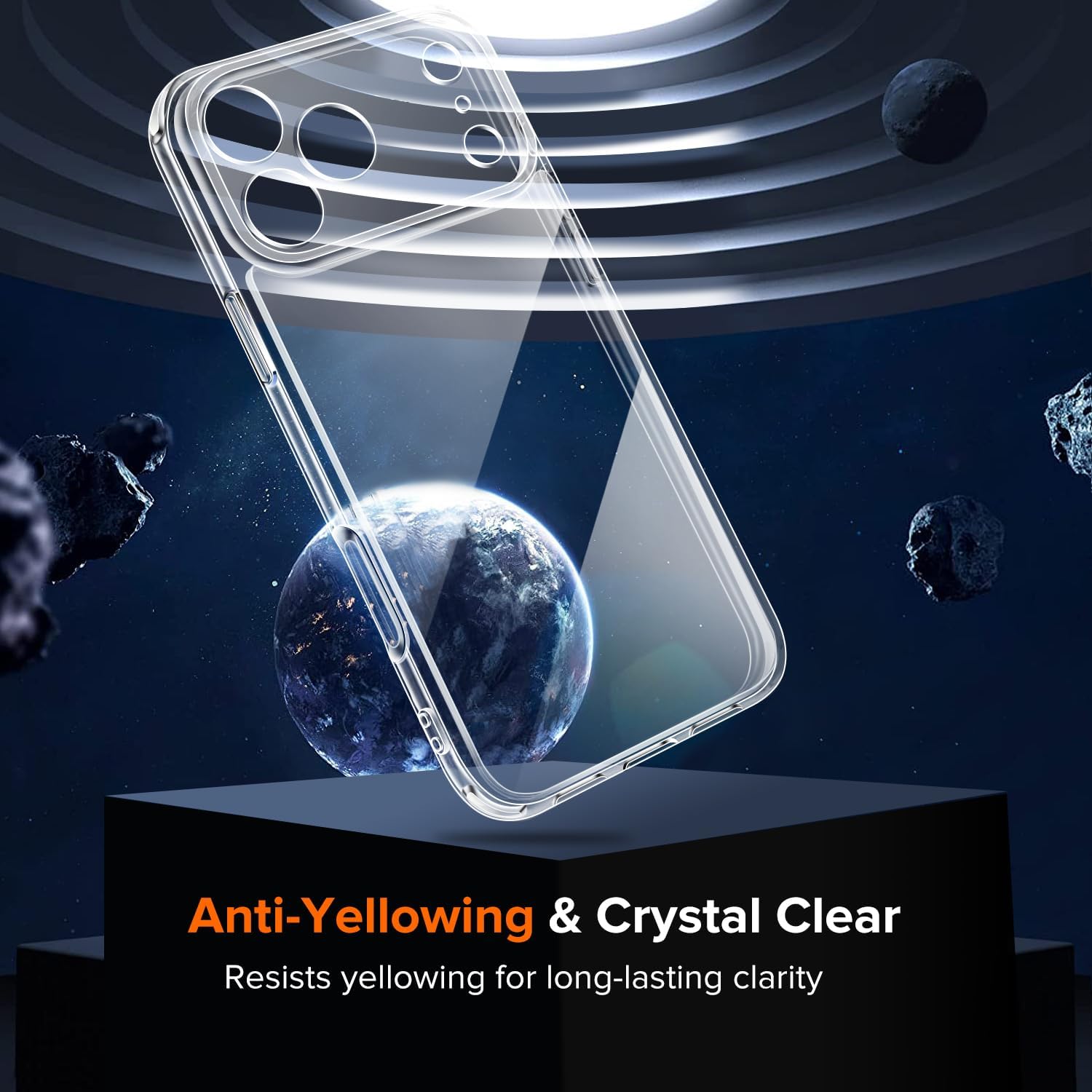Apple iPhone 18 Pro Max Clear Gel Case Cover With Glass Screen Protector