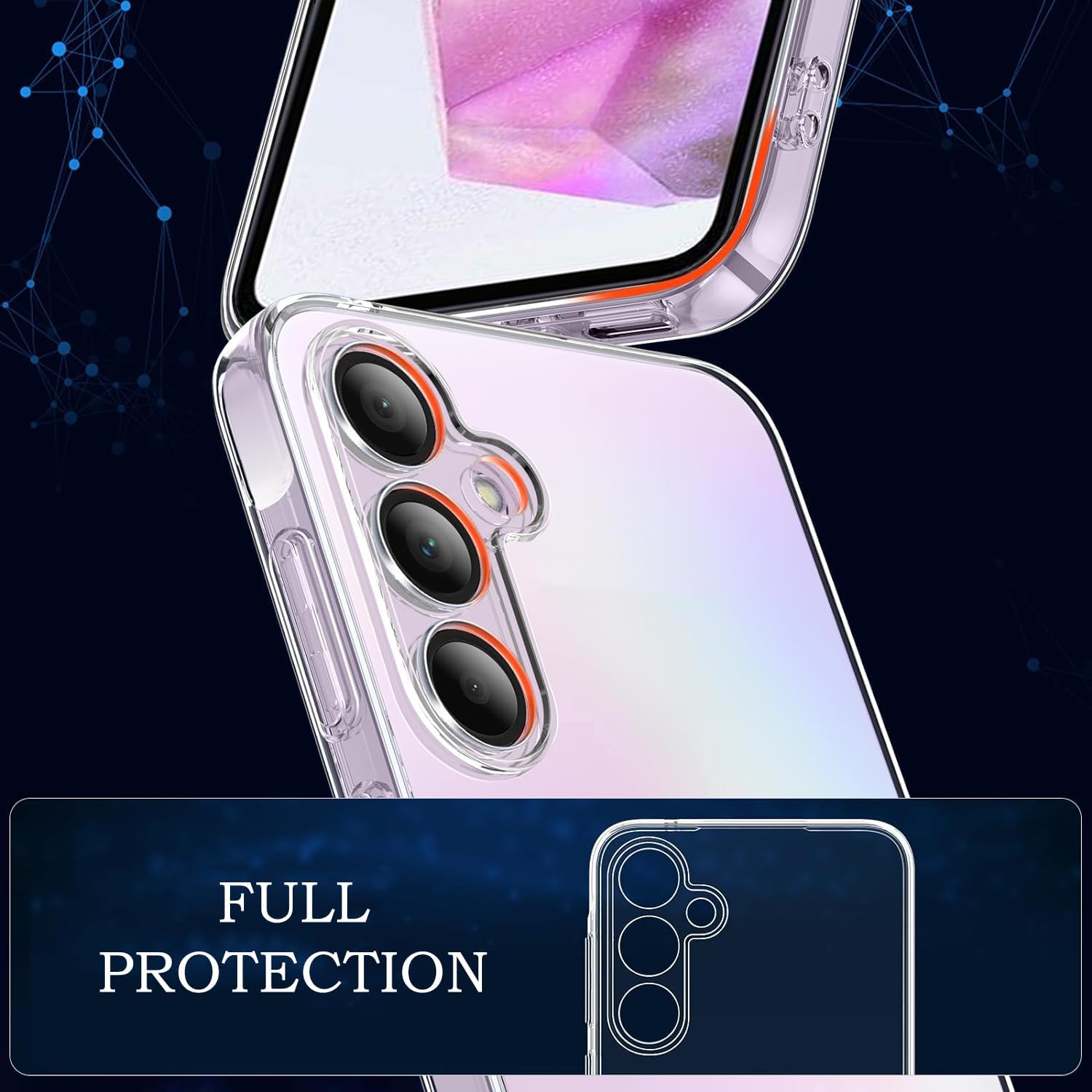 Samsung Galaxy A35 5G Case Clear Gel Ultra Slim Soft Transparent Silicone Cover